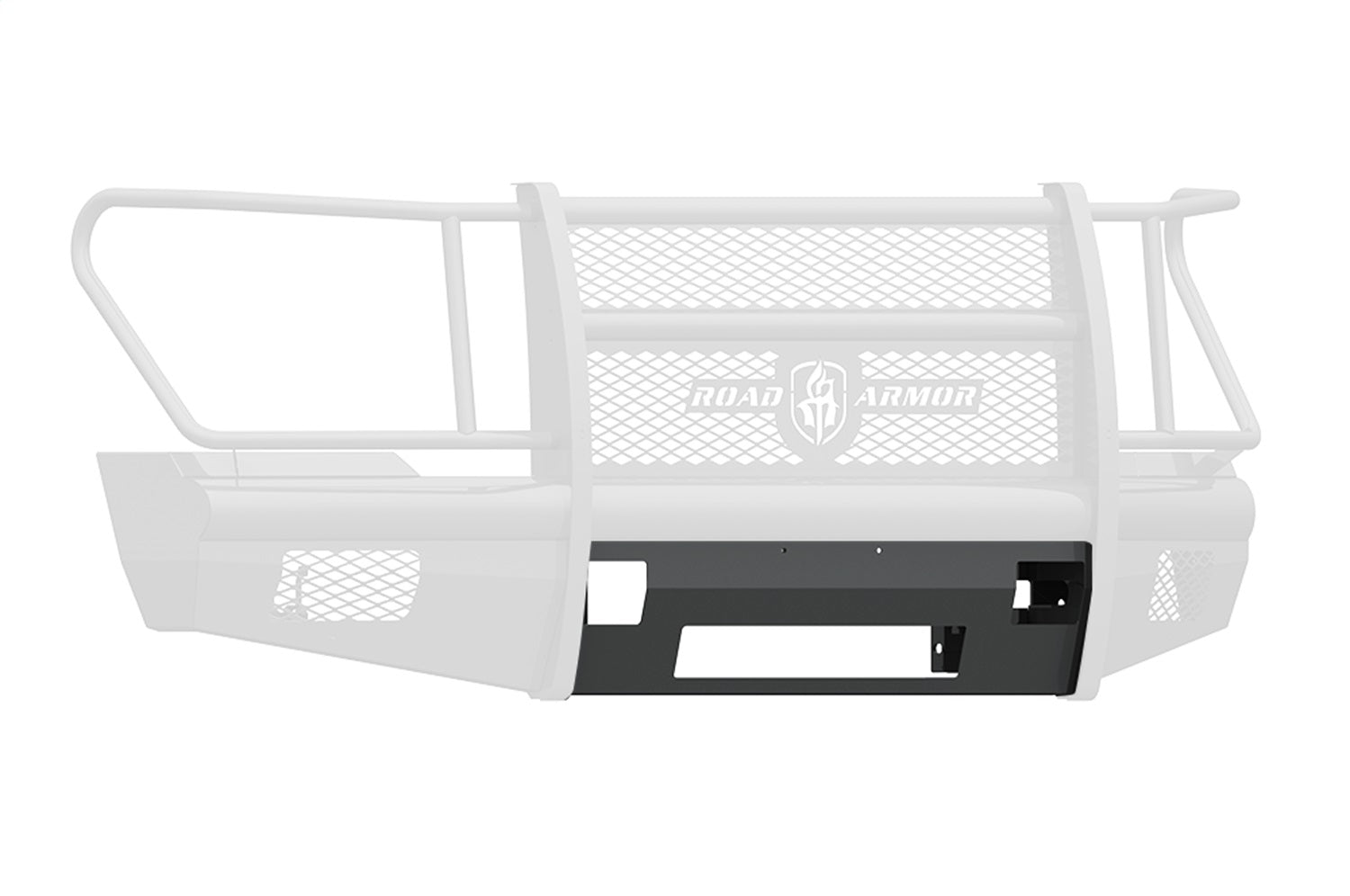 Road Armor 611V-NWP Vaquero Non-Winch Front Bumper; Steel; Satin Black; No Winch Plate; Road Armor 611V-NWP