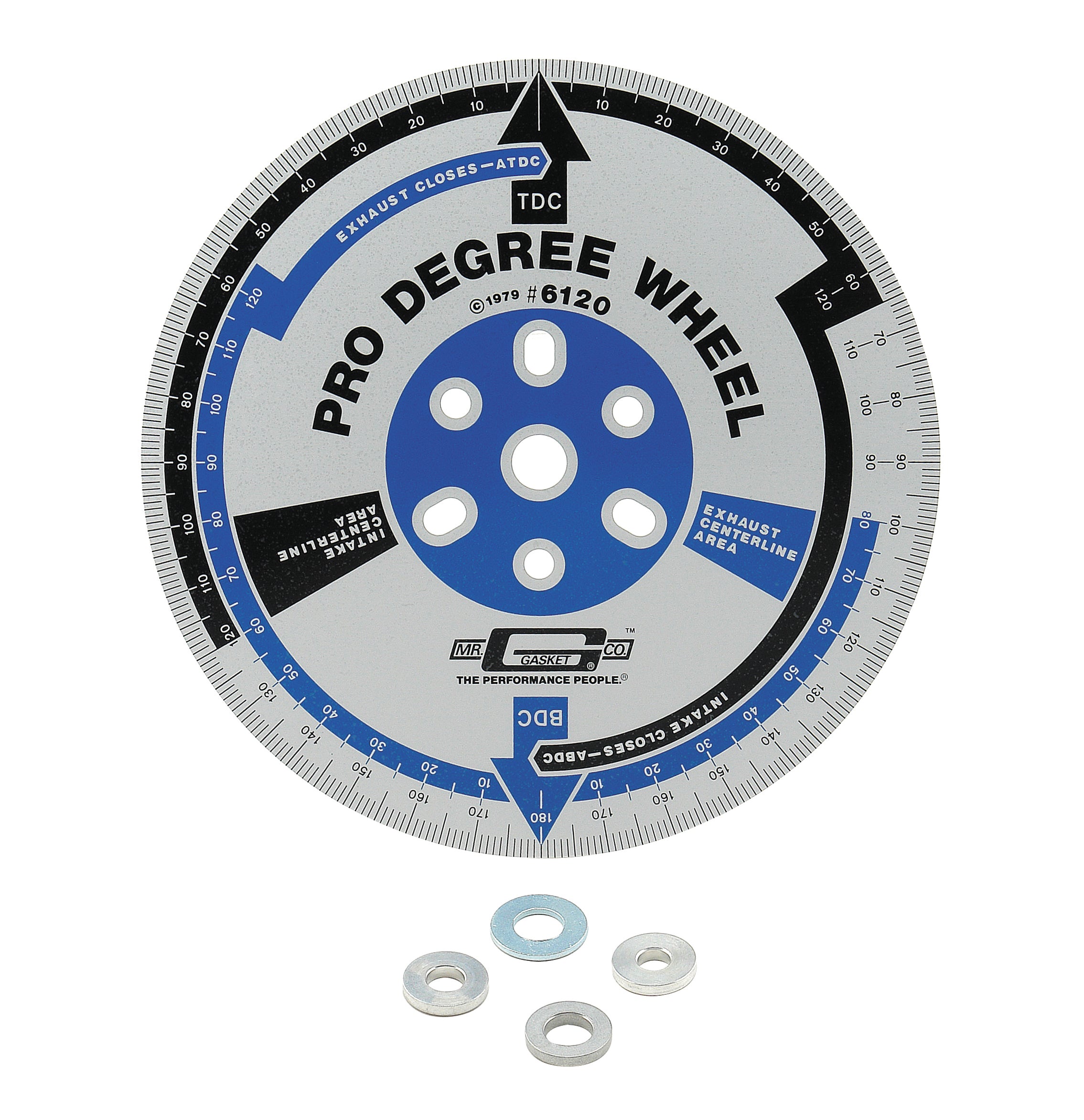 Mr Gasket 6120MRG Pro Degree Wheel; 11 in. Dia.; Most Chevrolet/Ford/Chrysler Products; Mr Gasket 6120MRG
