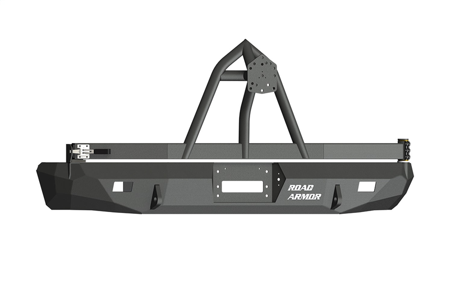 Road Armor 61208B Stealth Winch Rear Bumper; w/Tire Carrier; Steel; Satin Black; Road Armor 61208B