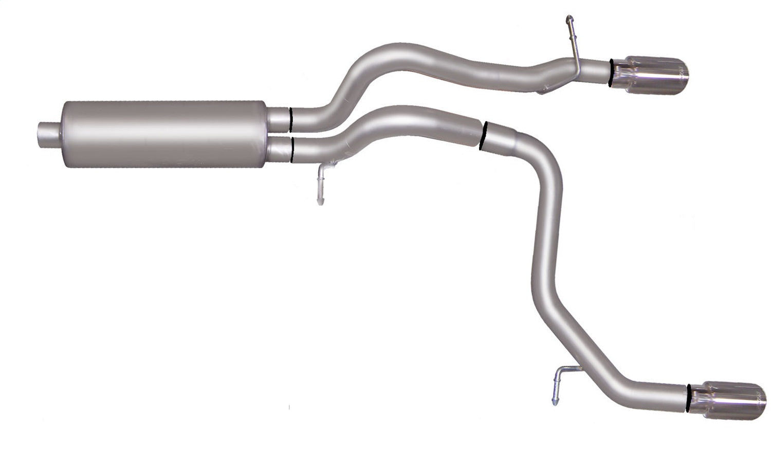 Gibson Performance Exhaust 612701 Cat-Back Dual Split Exhaust System; Stainless Gibson Performance Exhaust 612701
