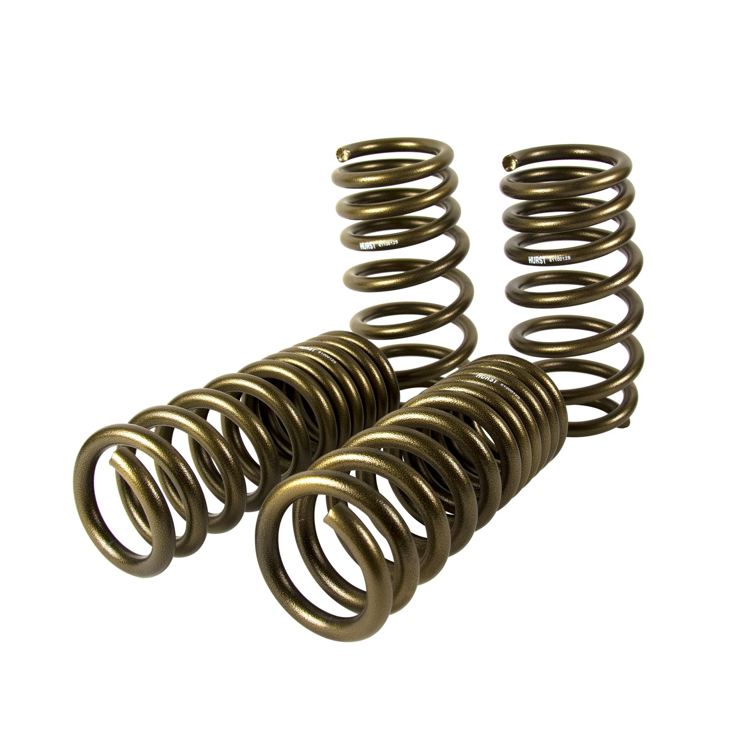 Hurst 6130012 Spring Kit; Stage One; Front and Rear; 1.25 in. Drop; Hurst Gold Finish; Hurst 6130012