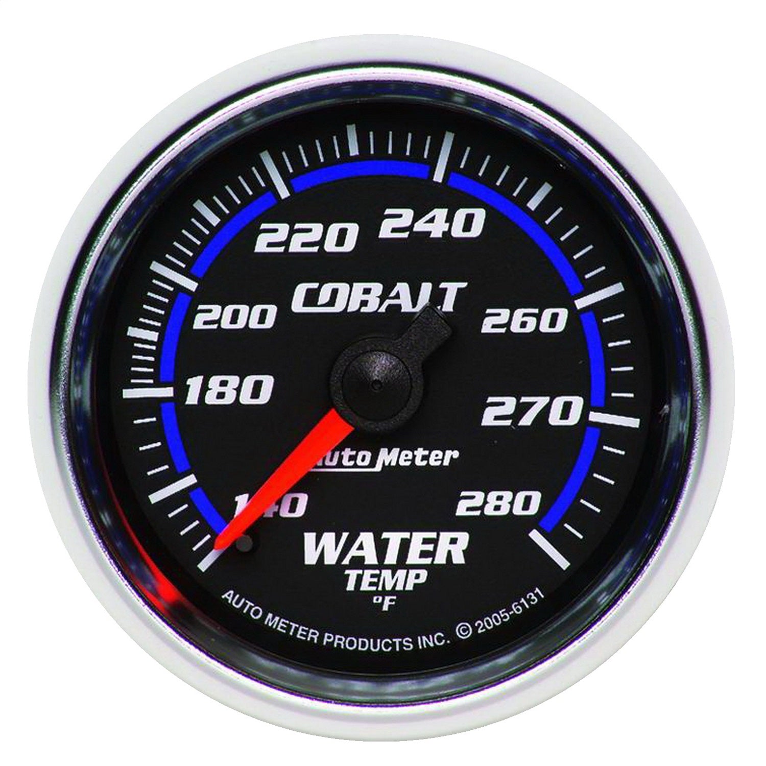 AutoMeter 6131 GAUGE; WATER TEMP; 2 1/16in.; 140-280deg.F; MECHANICAL; COBALT AutoMeter 6131