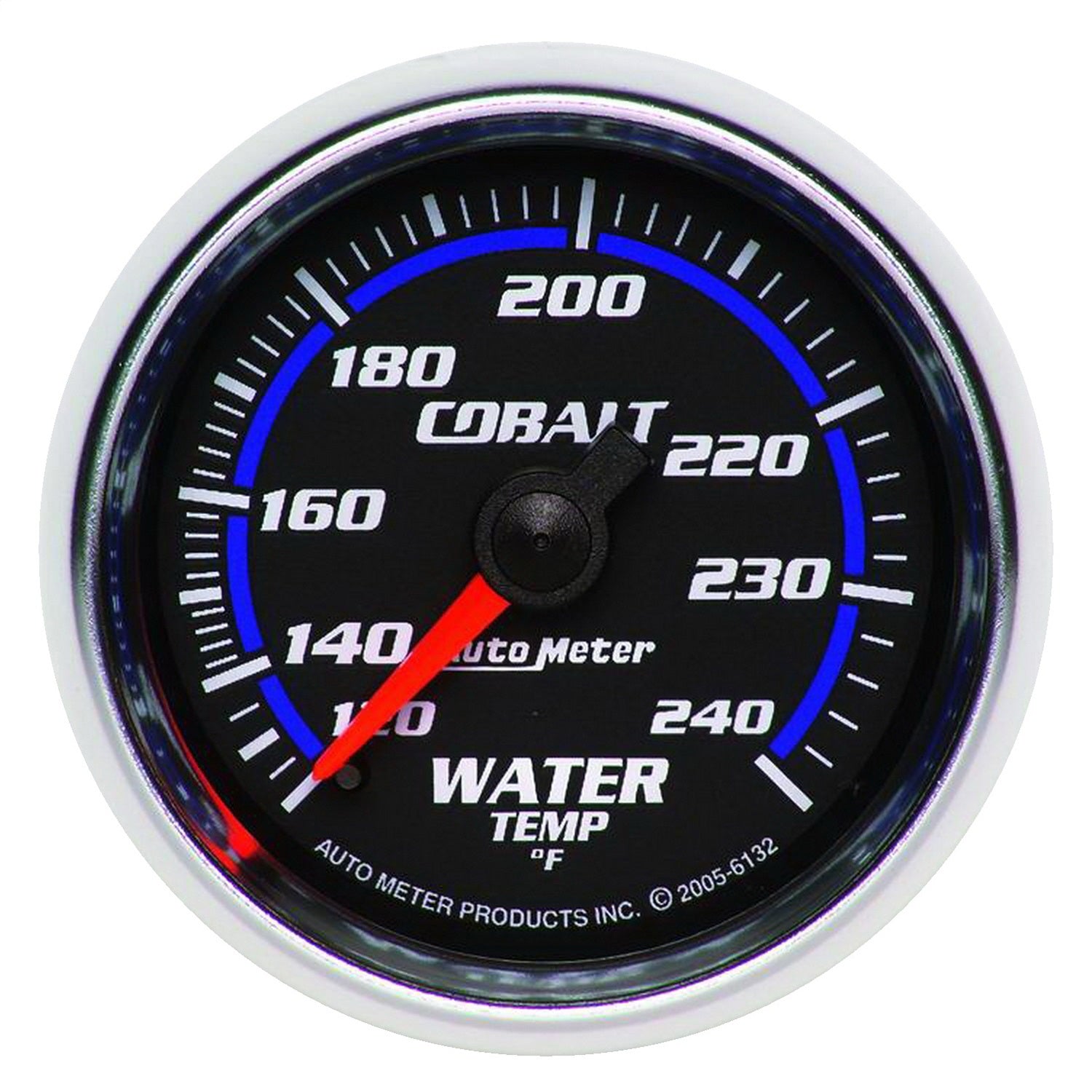 AutoMeter 6132 GAUGE; WATER TEMP; 2 1/16in.; 120-240deg.F; MECHANICAL; COBALT AutoMeter 6132