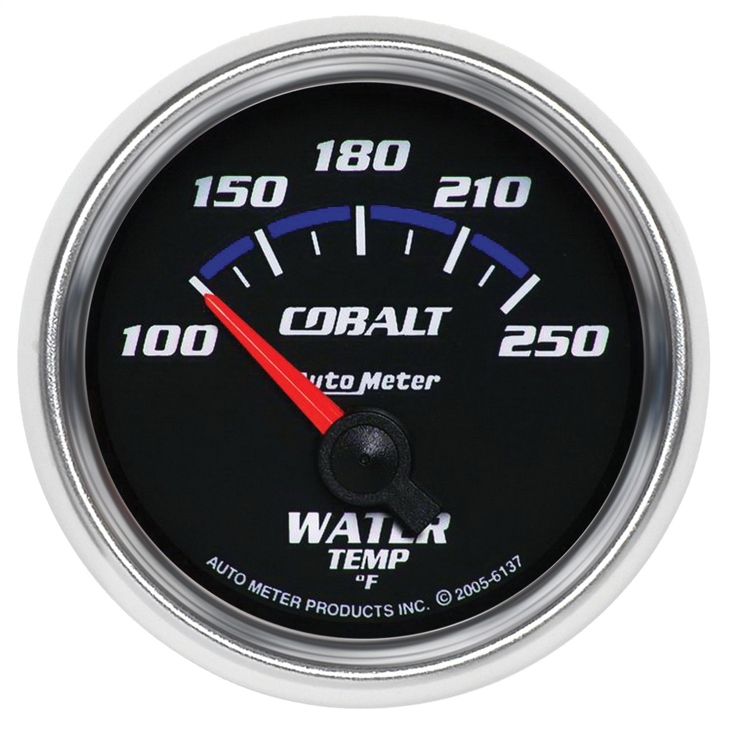AutoMeter 6137 GAUGE; WATER TEMP; 2 1/16in.; 100-250deg.F; ELECTRIC; COBALT AutoMeter 6137