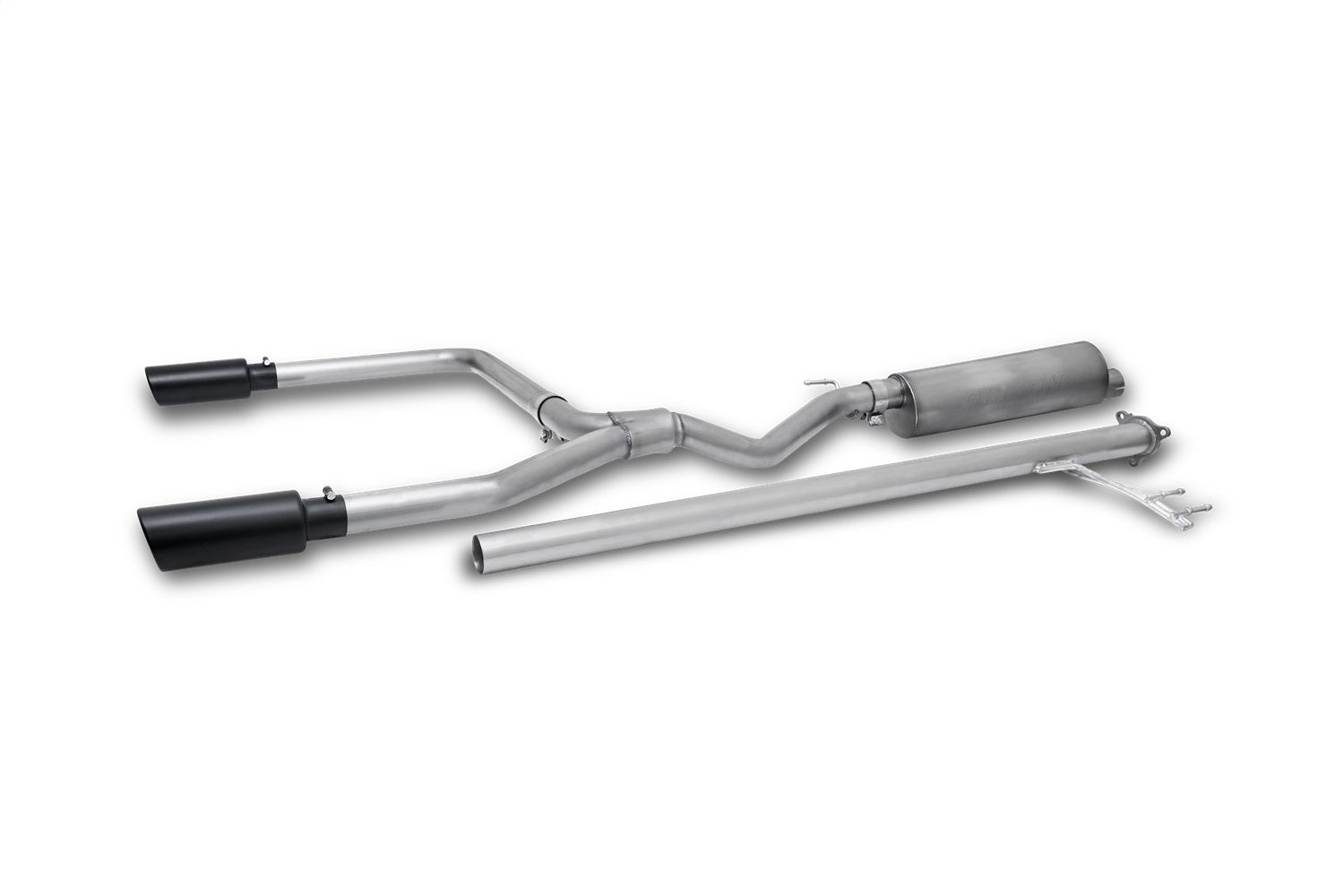 Gibson Performance Exhaust 614002B Black Elite Cat-Back Dual Split Exhaust System; Stainless Gibson Performance Exhaust 614002B