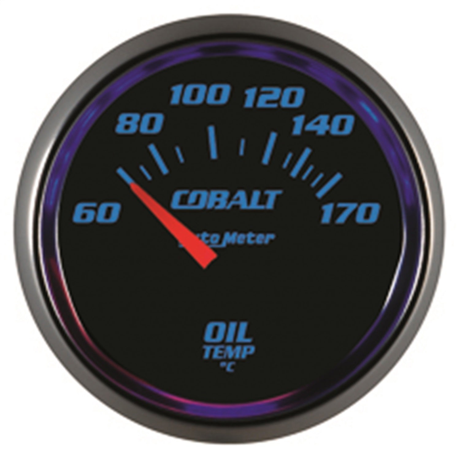 AutoMeter 6148-M GAUGE; OIL TEMP; 2 1/16in.; 60-170deg.C; ELECTRIC; COBALT AutoMeter 6148-M