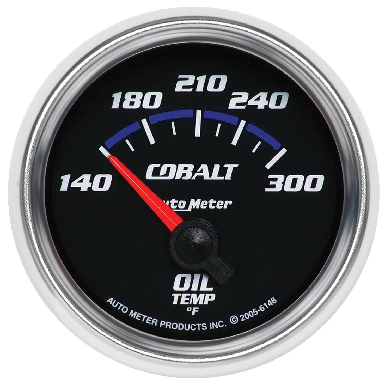 AutoMeter 6148 GAUGE; OIL TEMP; 2 1/16in.; 140-300deg.F; ELECTRIC; COBALT AutoMeter 6148