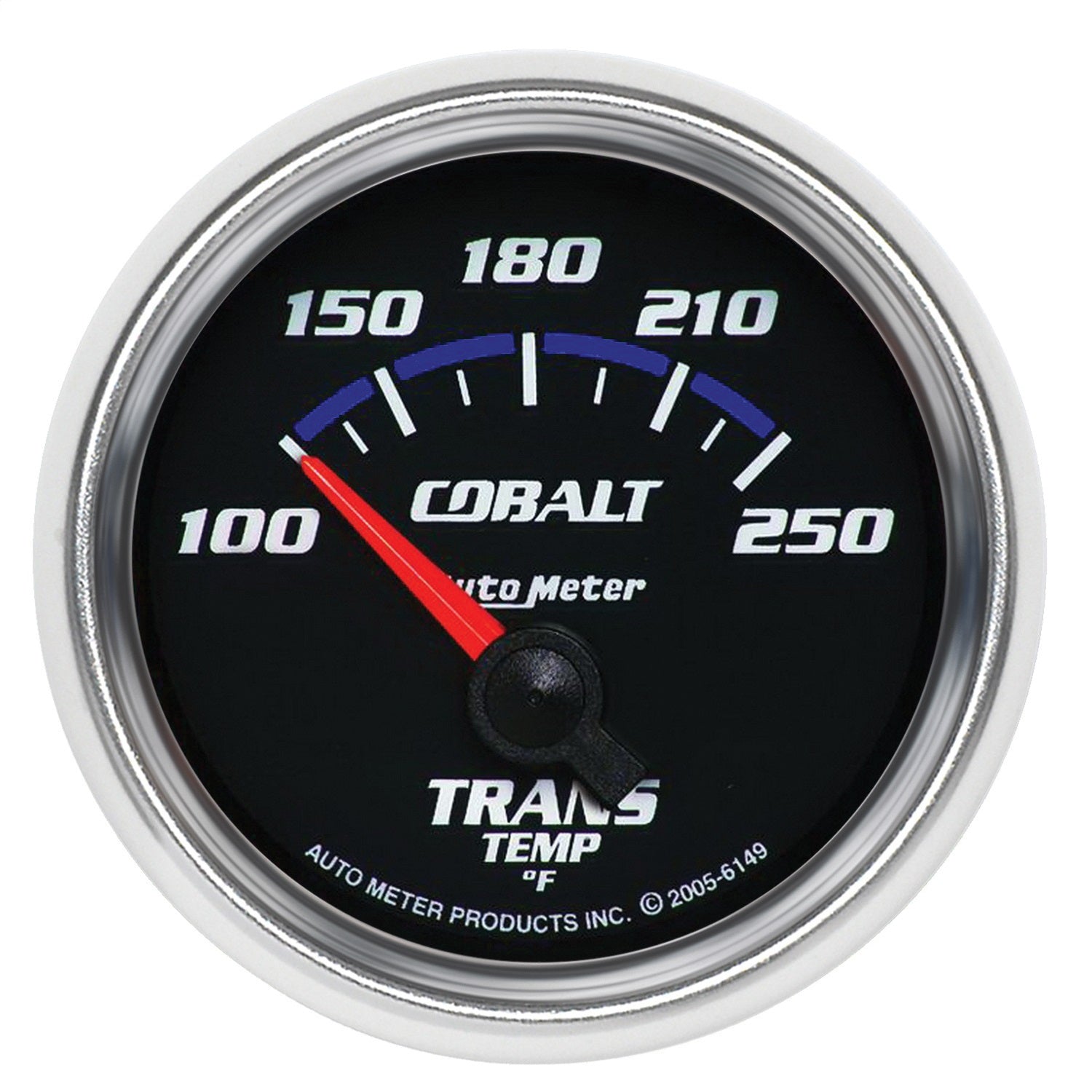 AutoMeter 6149 GAUGE; TRANSMISSION TEMP; 2 1/16in.; 100-250deg.F; ELECTRIC; COBALT AutoMeter 6149
