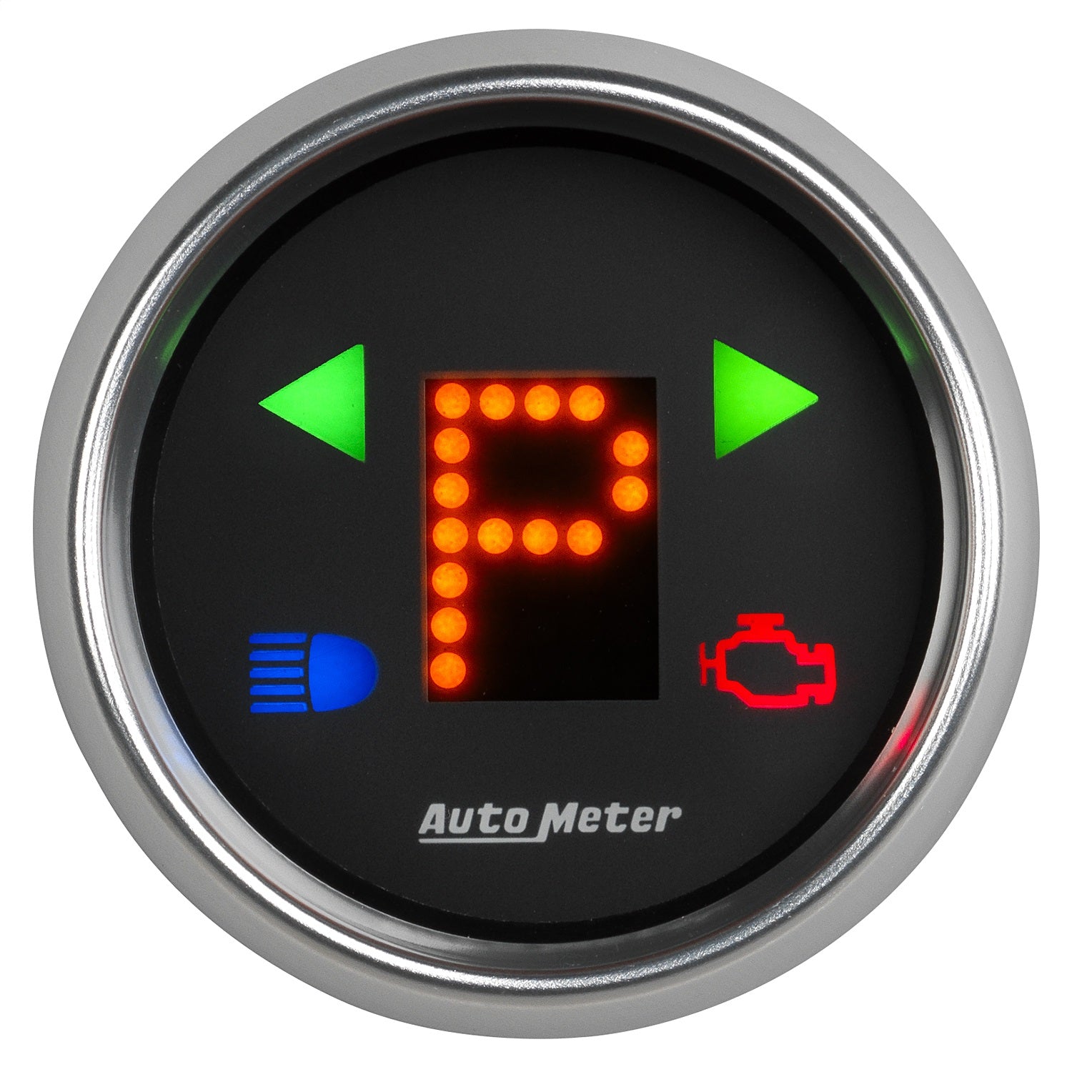 AutoMeter 6150 GAUGE; GEAR POS; 2 1/16in.; INCL INDICATORS; BLACK DIAL; BLU LED; BRIGHT SUPER B AutoMeter 6150