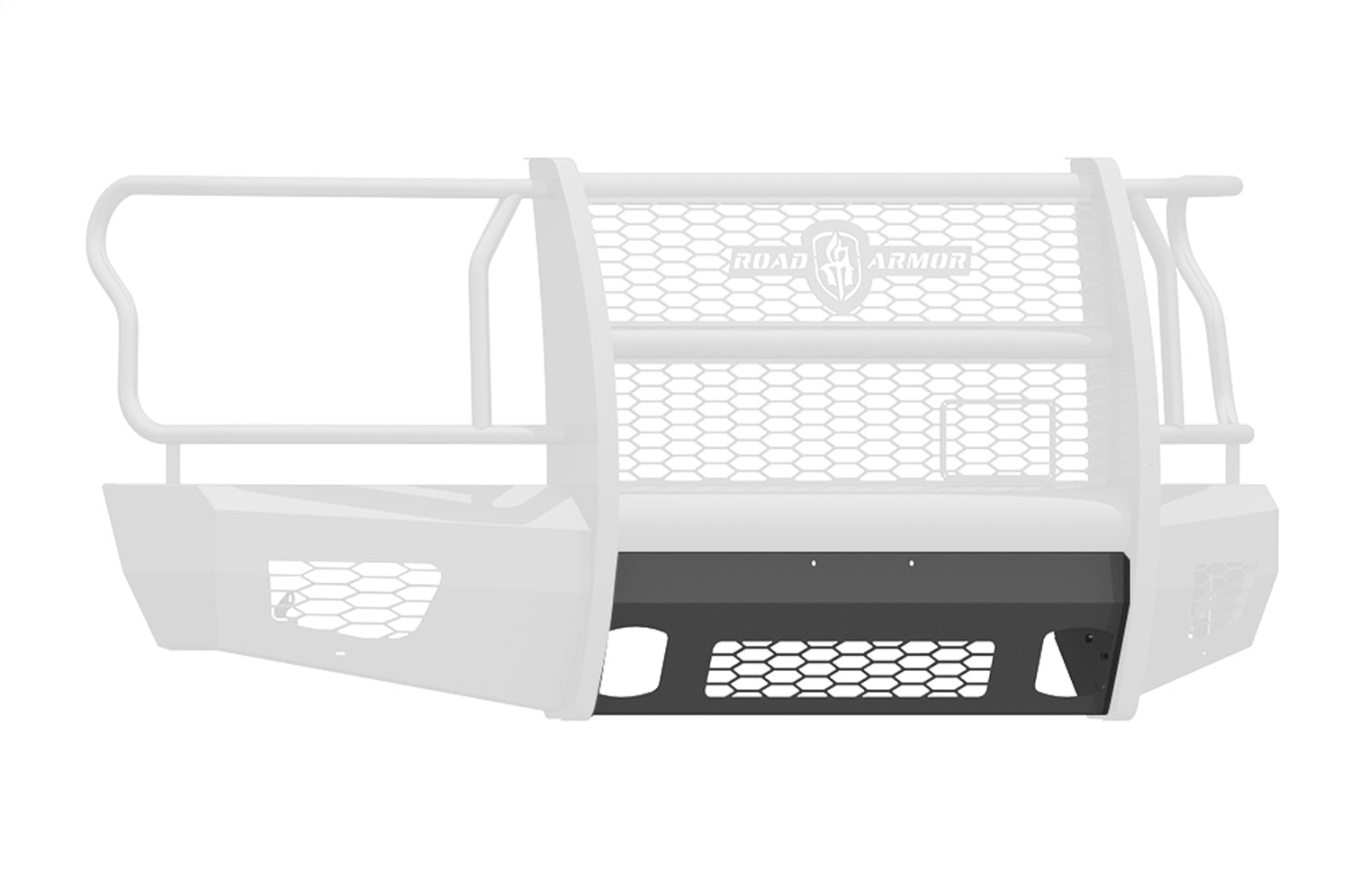 Road Armor 615V-NWP Vaquero Replacement Winch Mount Cover; Front; Satin Black; Road Armor 615V-NWP