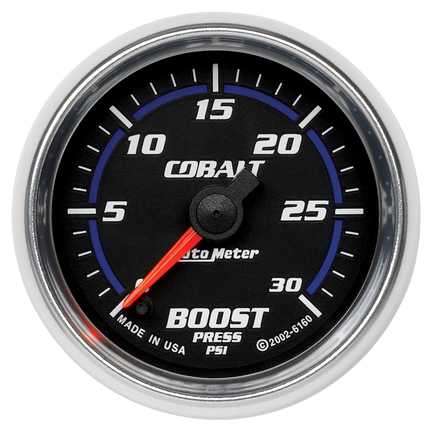 AutoMeter 6160 GAUGE; BOOST; 2 1/16in.; 30PSI; DIGITAL STEPPER MOTOR; COBALT AutoMeter 6160