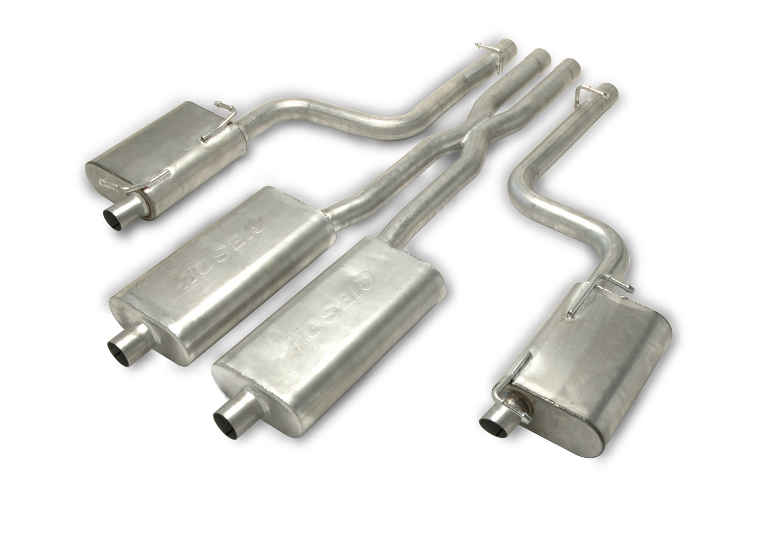 Gibson Performance Exhaust 617008 Cat-Back Dual Exhaust System; Stainless Gibson Performance Exhaust 617008