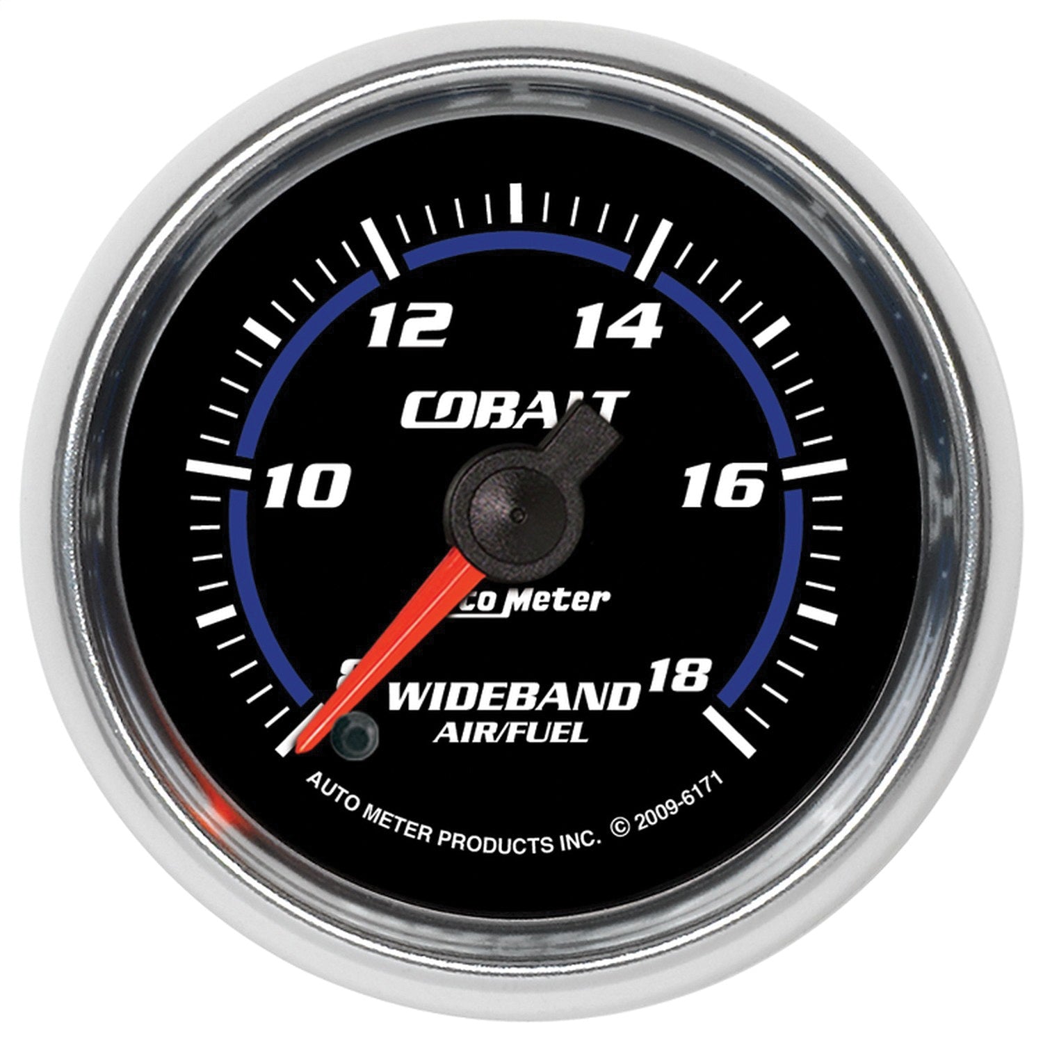 AutoMeter 6171 GAUGE; AIR/FUEL RATIO-WIDEBAND; ANALOG; 2 1/16in.; 8:1-18:1; STEPPER MOTOR; COBA AutoMeter 6171