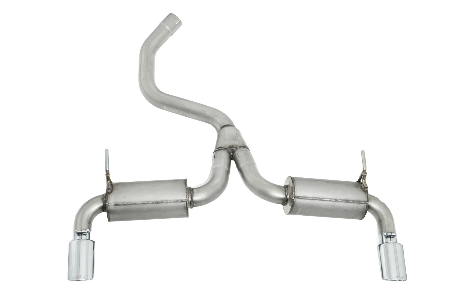 Gibson Performance Exhaust 617208B Black Elite Cat-Back Dual Split Exhaust System; Stainless Gibson Performance Exhaust 617208B