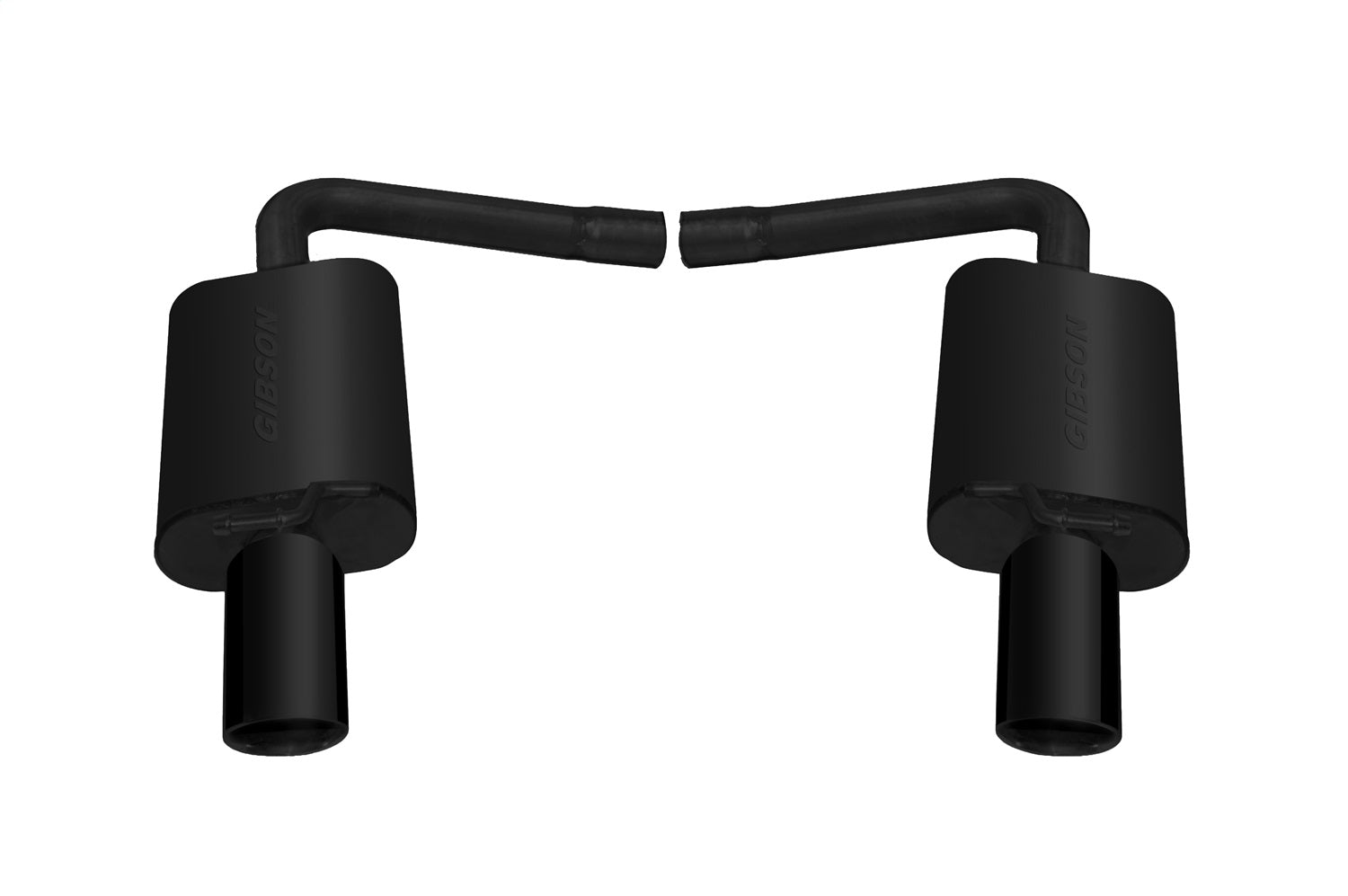 Gibson Performance Exhaust 617407B Black Elite Axle Back Dual Exhaust System; Stainless Gibson Performance Exhaust 617407B