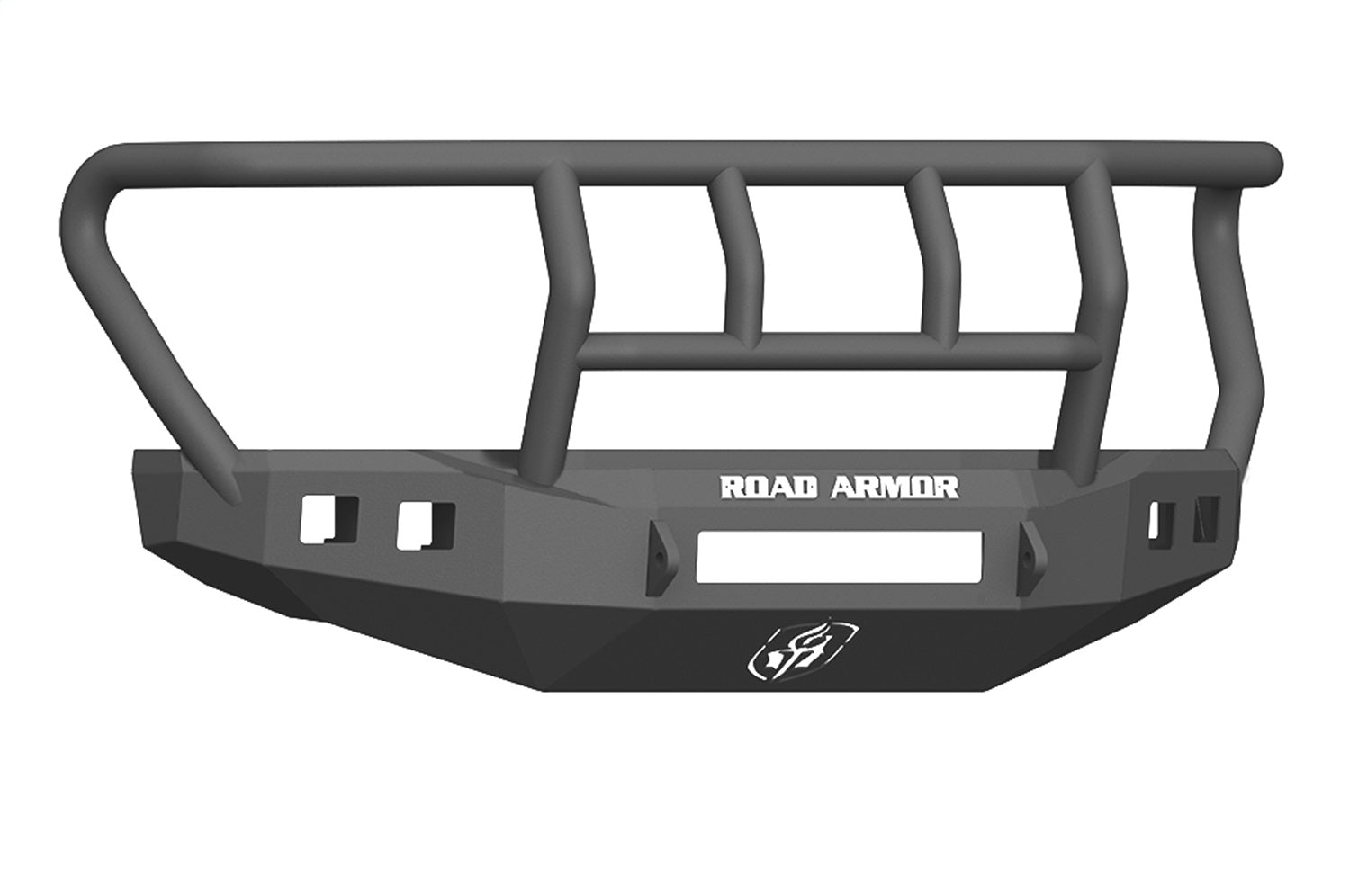 Road Armor 617F2B-NW Stealth Non-Winch Front Bumper; Titan II Guard; Satin Black; Road Armor 617F2B-NW