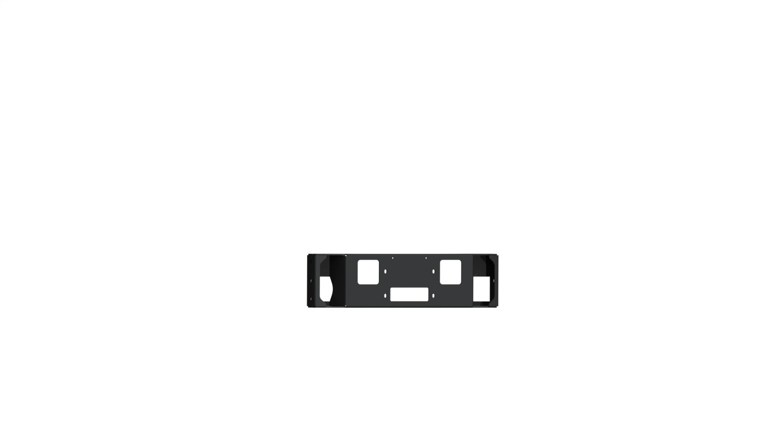 Road Armor 6181V-WP Vaquero Winch Plates; Front; Satin Black; Road Armor 6181V-WP