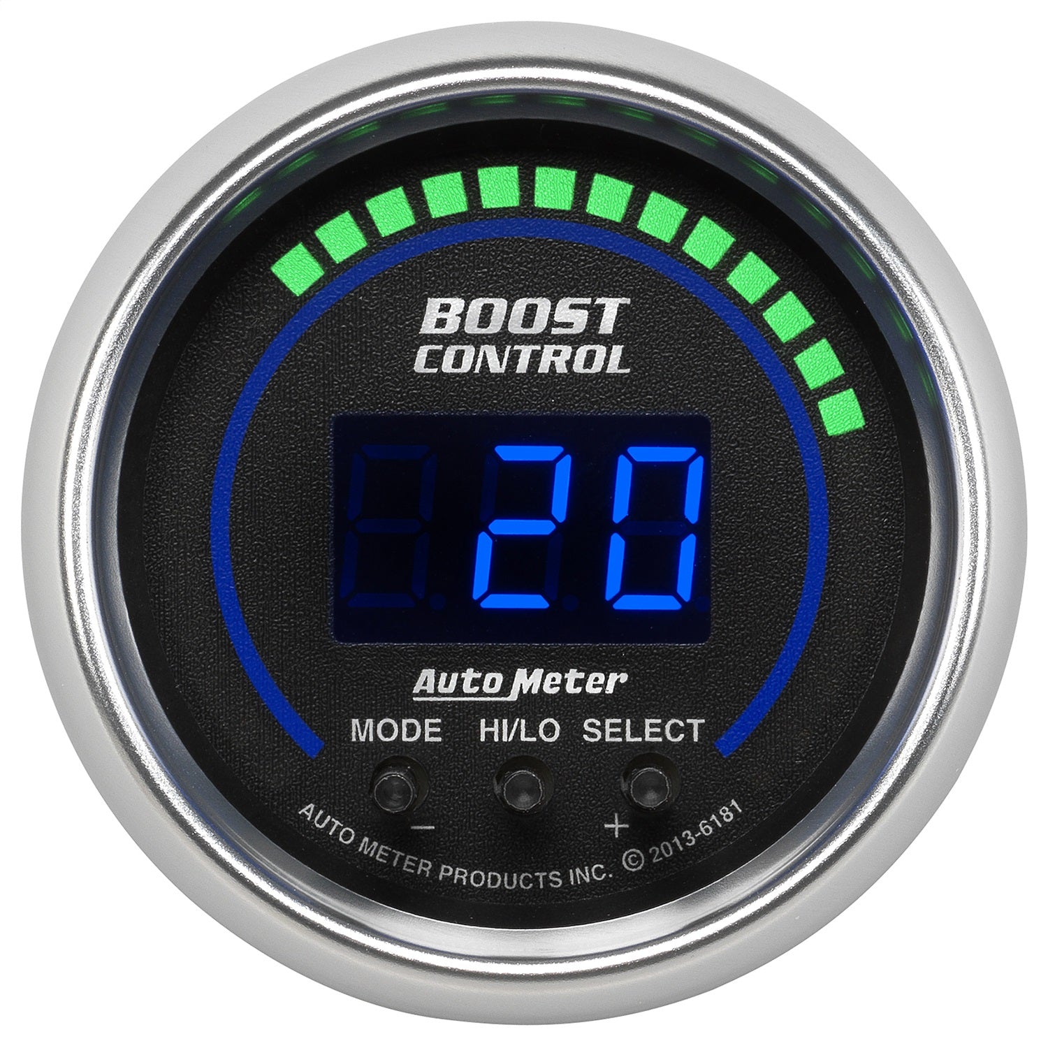 AutoMeter 6181 GAUGE; BOOST CONTROLLER; 2 1/16in.; 30INHG-30PSI; INCL. SOLENOID; DIGITAL; COBAL AutoMeter 6181