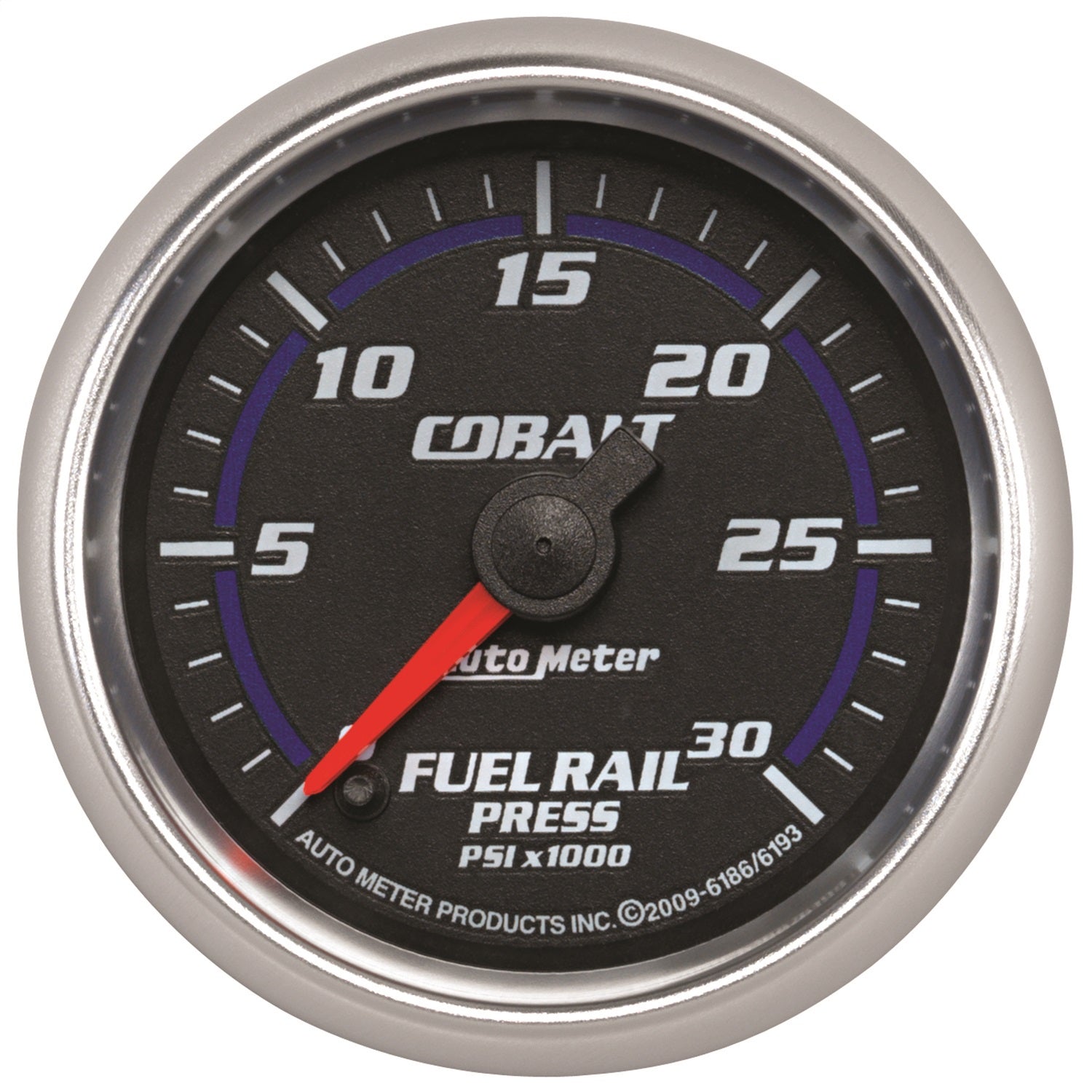 AutoMeter 6186 GAUGE; RAIL PRESSURE (RAM 5.9L); 2 1/16in.; 30KPSI; DIGITAL STEPPER MOTOR; COBAL AutoMeter 6186