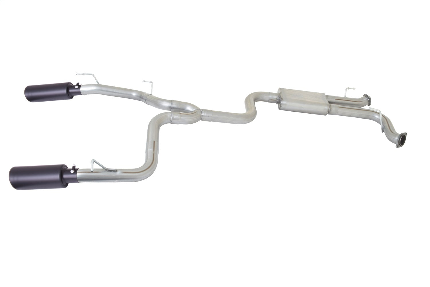 Gibson Performance Exhaust 618818B Black Elite Cat-Back Dual Split Exhaust System; Stainless Gibson Performance Exhaust 618818B