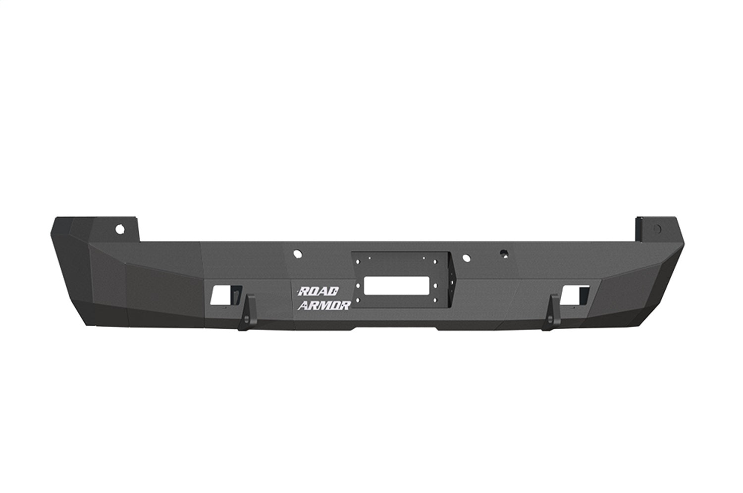 Road Armor 618S0B Stealth Winch Rear Bumper; w/Sensor Holes; Steel; Satin Black; Road Armor 618S0B