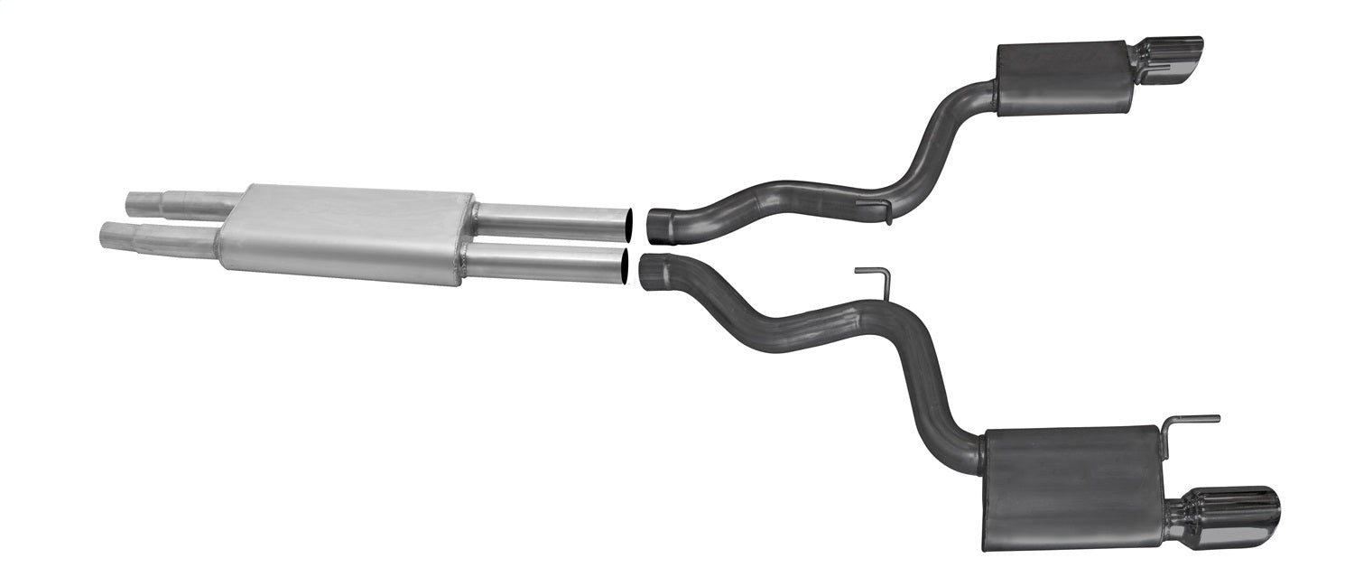 Gibson Performance Exhaust 619015-B Cat-Back Dual Exhaust System; Black Ceramic Gibson Performance Exhaust 619015-B