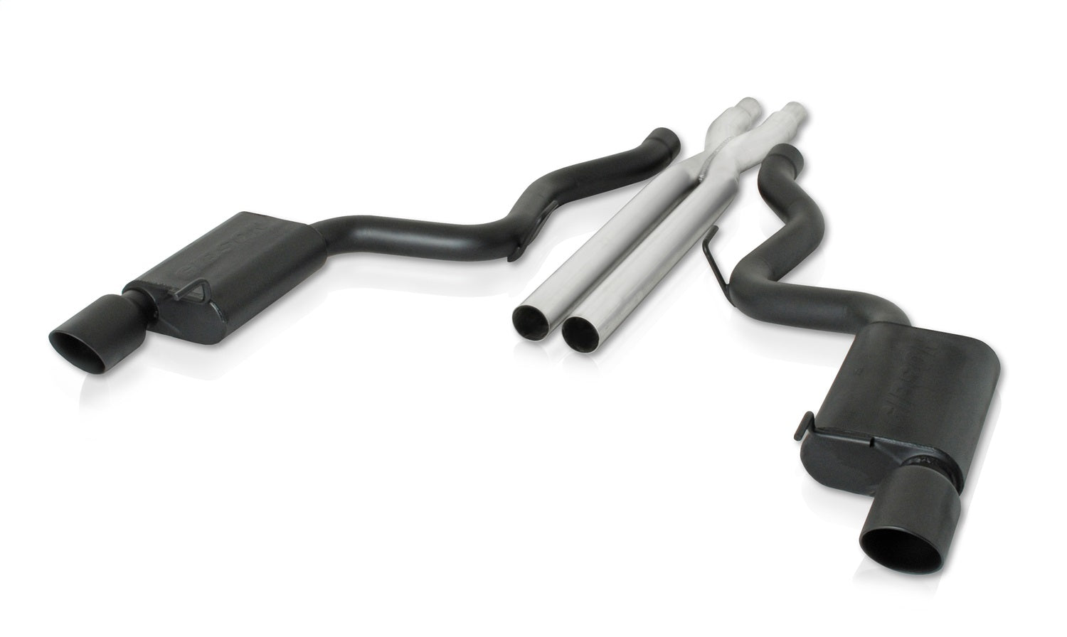 Gibson Performance Exhaust 619016-B Cat-Back Dual Exhaust System; Black Ceramic Gibson Performance Exhaust 619016-B