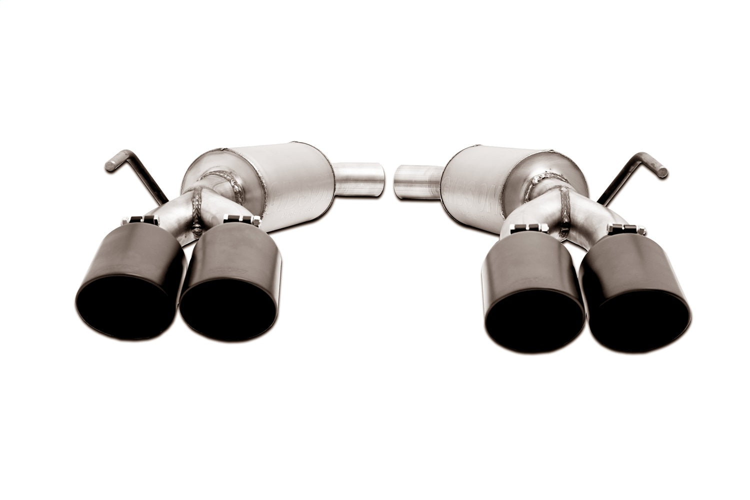 Gibson Performance Exhaust 619718B Black Elite Axle Back Dual Exhaust System; Stainless Gibson Performance Exhaust 619718B