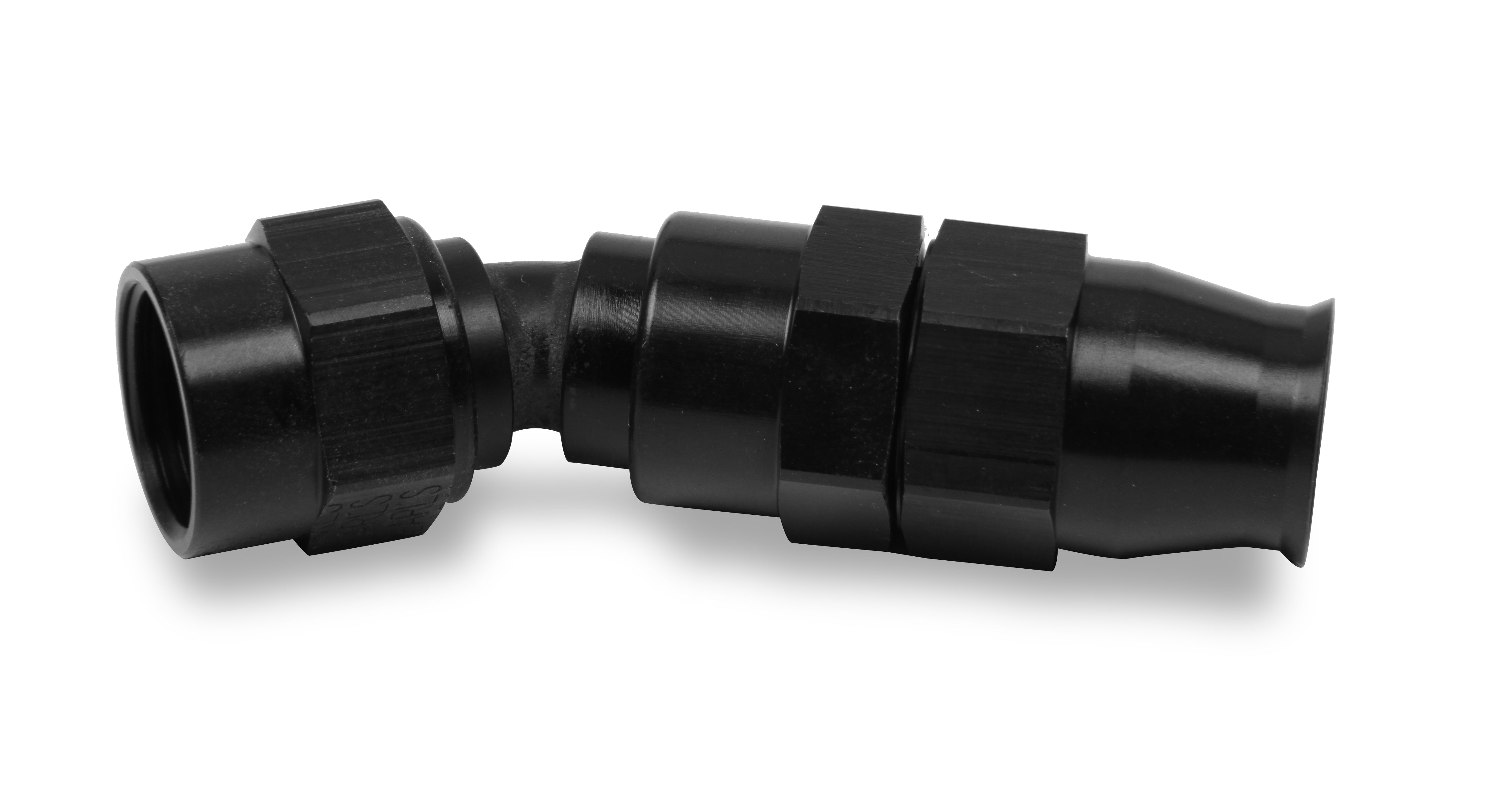 -10 AN Twist-on (Dynamic Swivel) 30 Degree Bent Tube Hose-End