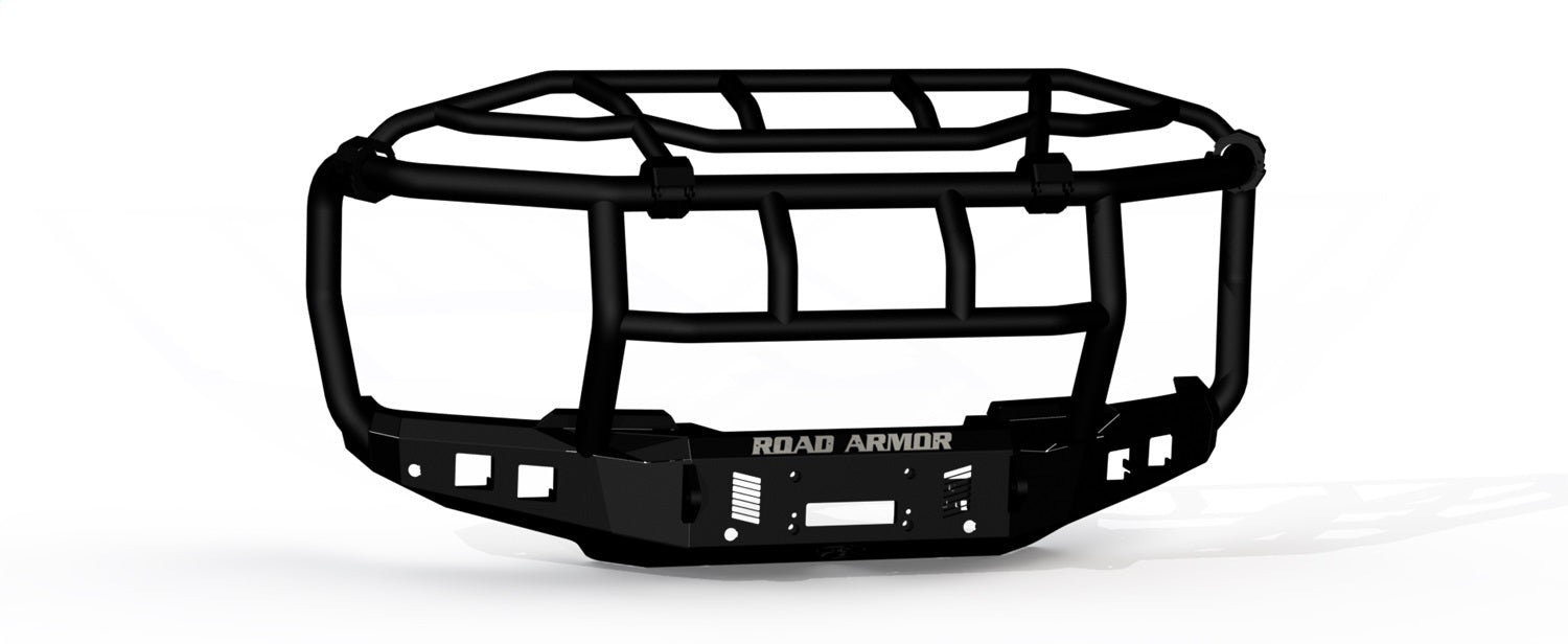 Road Armor 6232F6B Stealth Winch Front Bumper; Titan II Guard; Intimidator; Textured Black; Road Armor 6232F6B