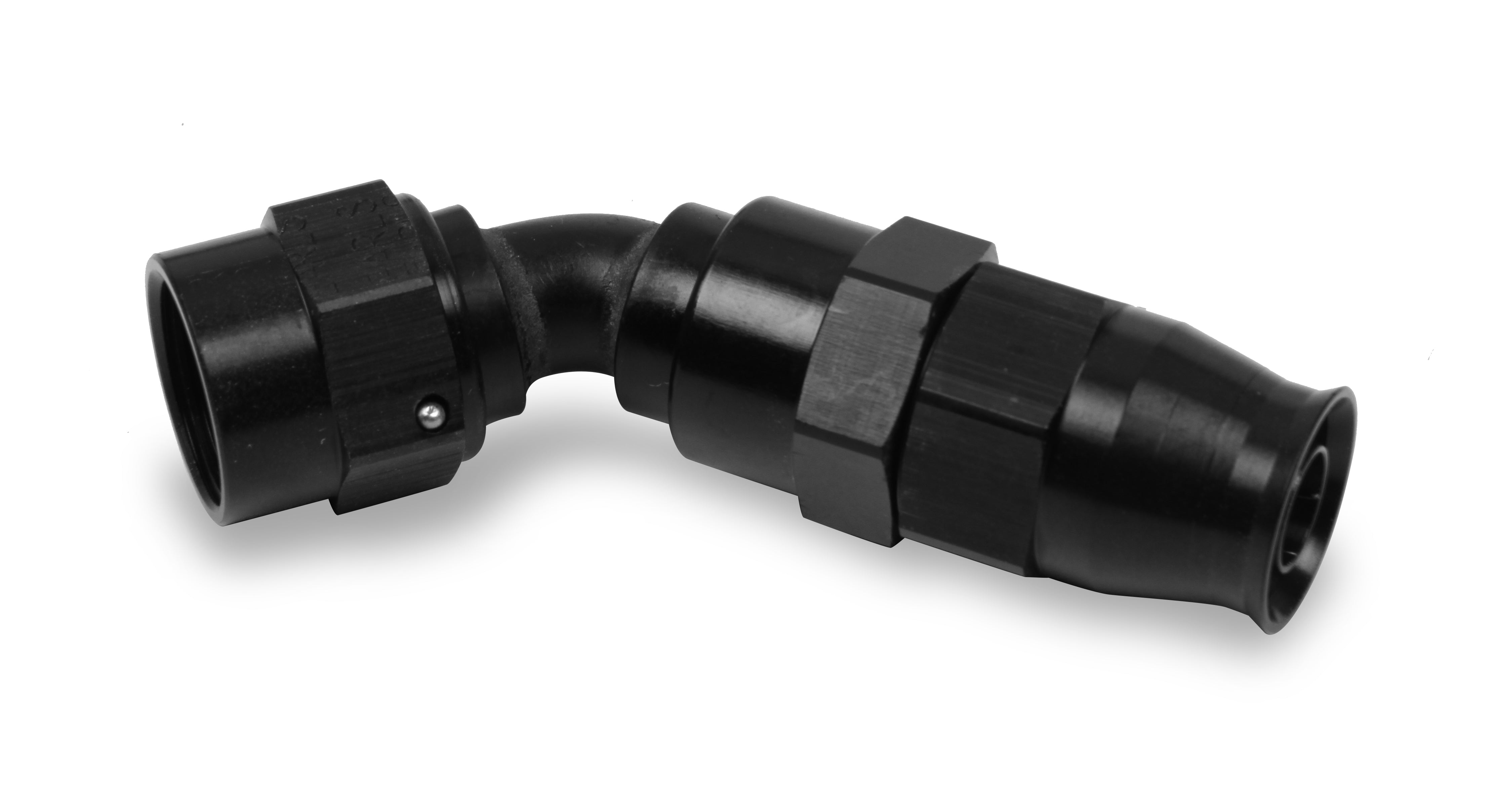 -8 AN Twist-on (Dynamic Swivel) 45 Degree Bent Tube Hose-End