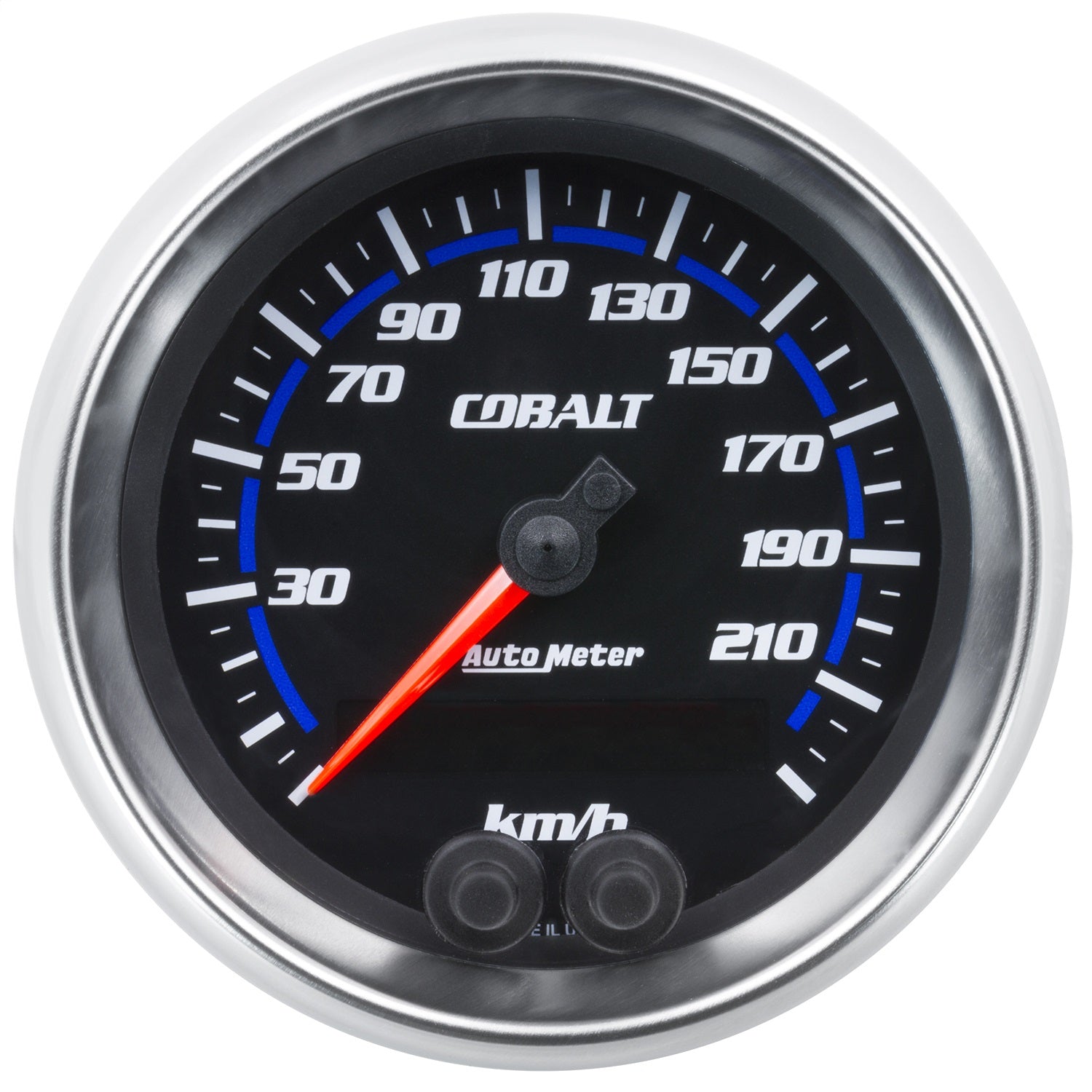 AutoMeter 6280-M GAUGE; SPEEDOMETER; 3 3/8in.; 225KM/H; GPS; COBALT AutoMeter 6280-M