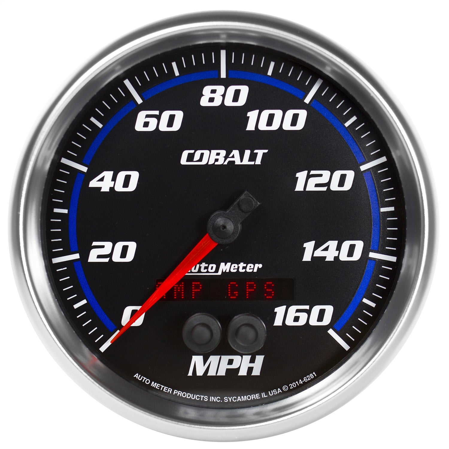 AutoMeter 6281 GAUGE; SPEEDOMETER; 5in.; 160MPH; GPS; COBALT AutoMeter 6281
