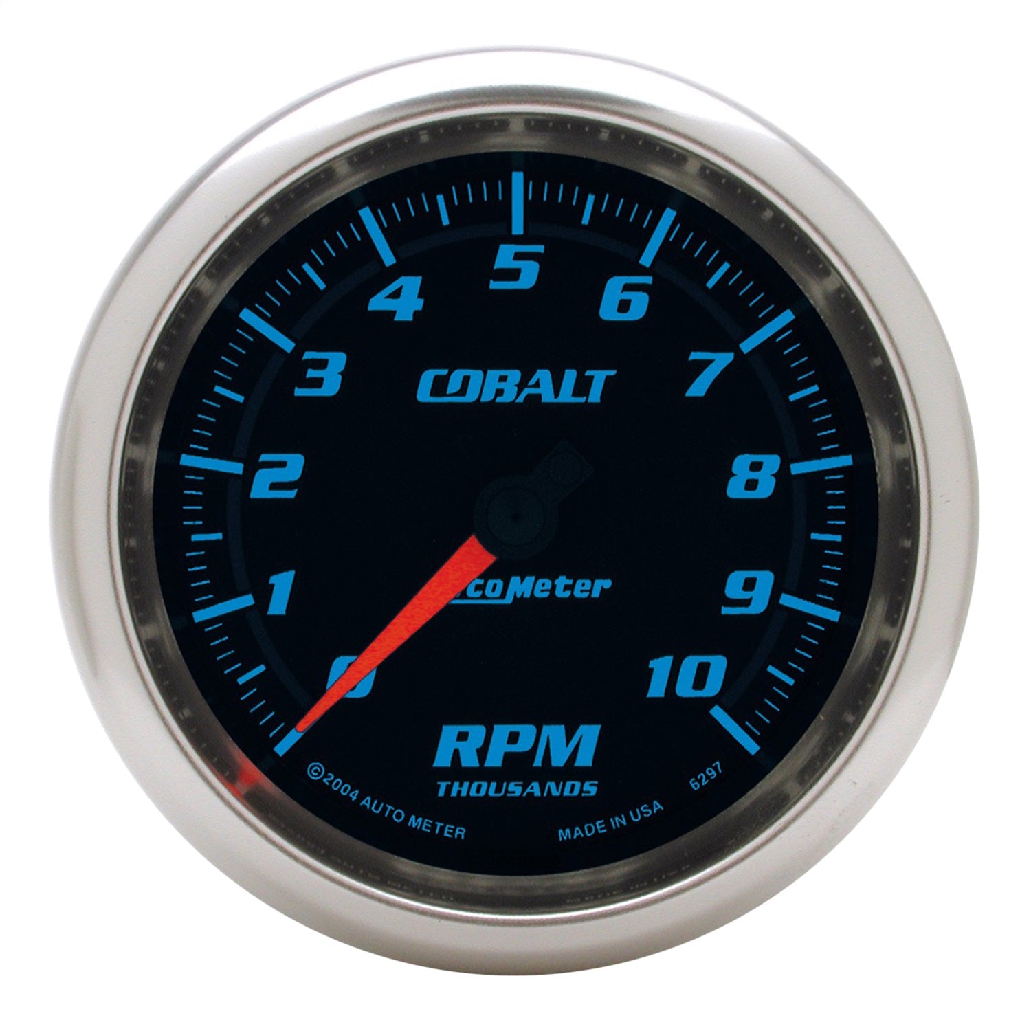 AutoMeter 6297 GAUGE; TACHOMETER; 3 3/8in.; 10K RPM; IN-DASH; COBALT AutoMeter 6297