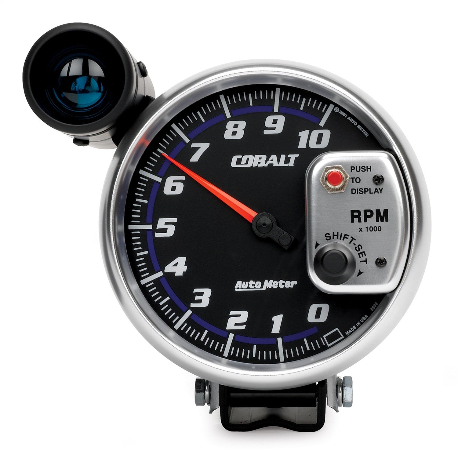 AutoMeter 6299 GAUGE; TACHOMETER; 5in.; 10K RPM; PEDESTAL W/EXT. SHIFT-LITE; COBALT AutoMeter 6299