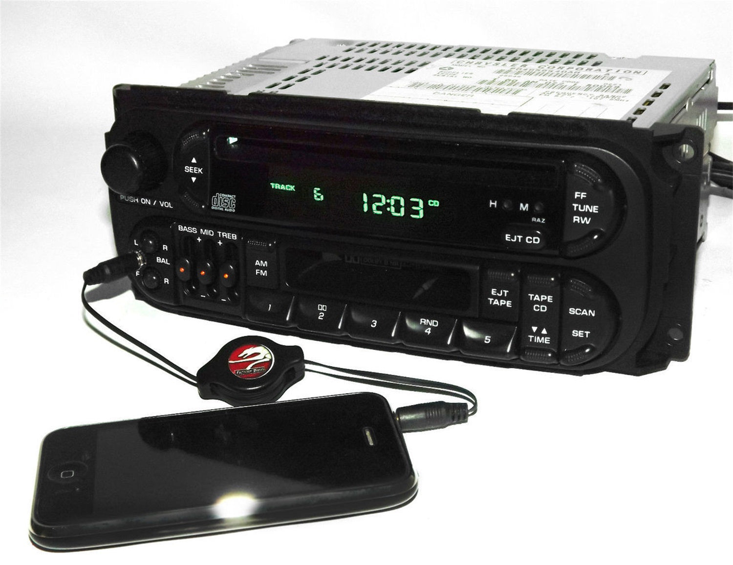 1 Factory Radio 638-01111C-A AM/FM Radio CD Cassette Player 1 Factory Radio 638-01111C-A
