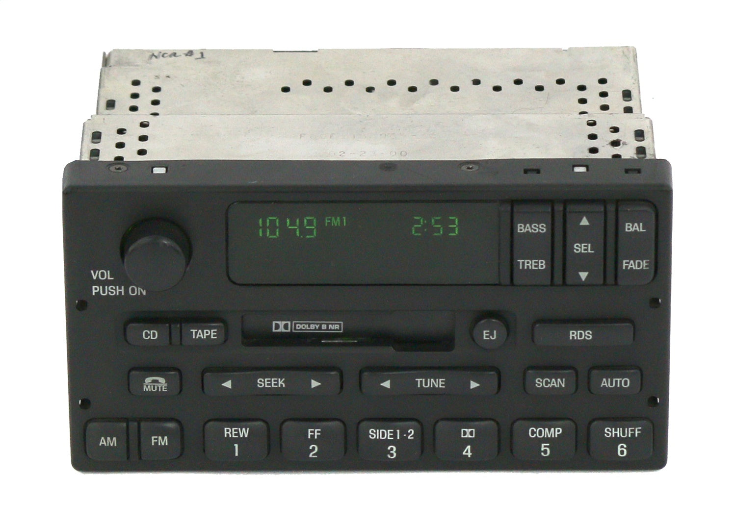 1 Factory Radio 638-01148B-NOA AM/FM Radio Cassette Player 1 Factory Radio 638-01148B-NOA
