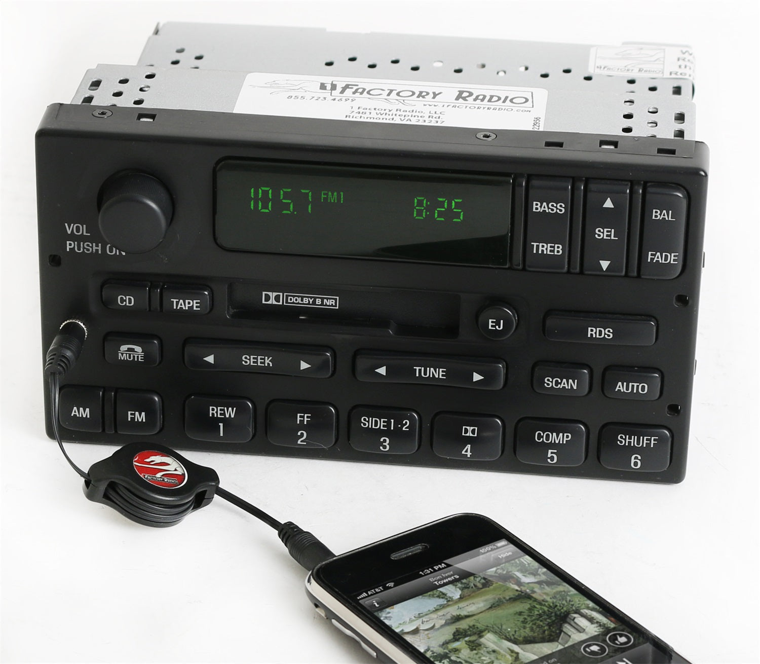 1 Factory Radio 638-01167-A AM/FM Radio Cassette Player 1 Factory Radio 638-01167-A