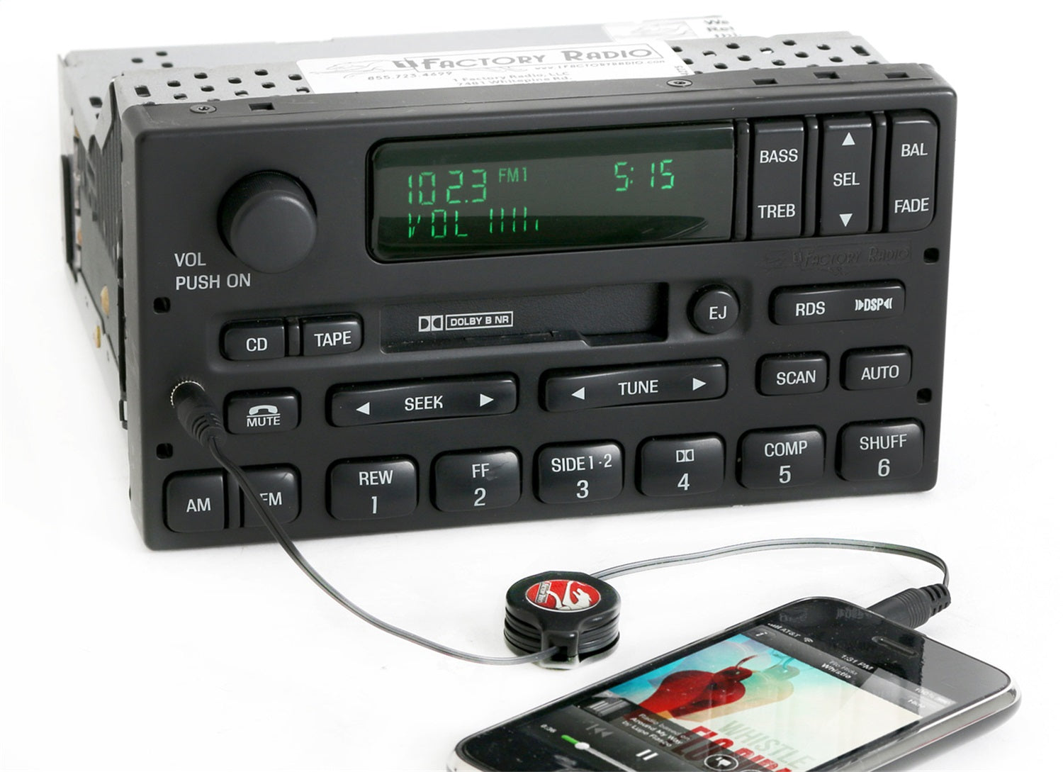 1 Factory Radio 638-01169-A2 AM/FM Radio Cassette Player 1 Factory Radio 638-01169-A2