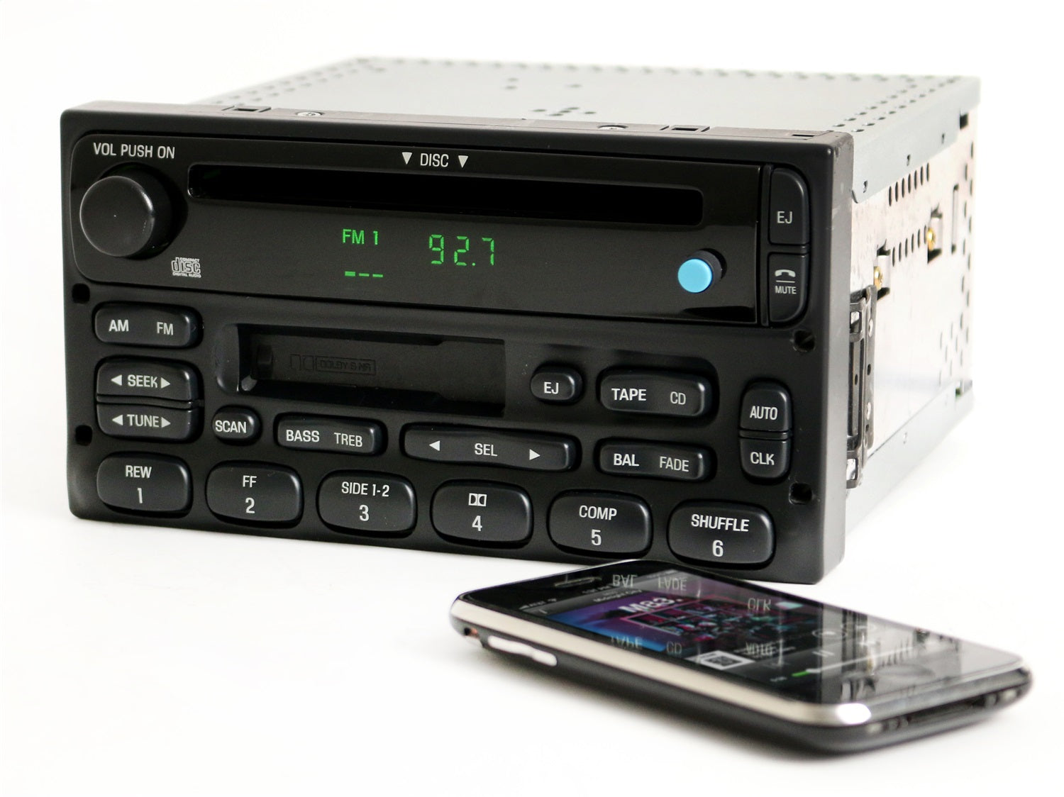1 Factory Radio 638-01174B-BT AM/FM Radio CD Cassette Player 1 Factory Radio 638-01174B-BT