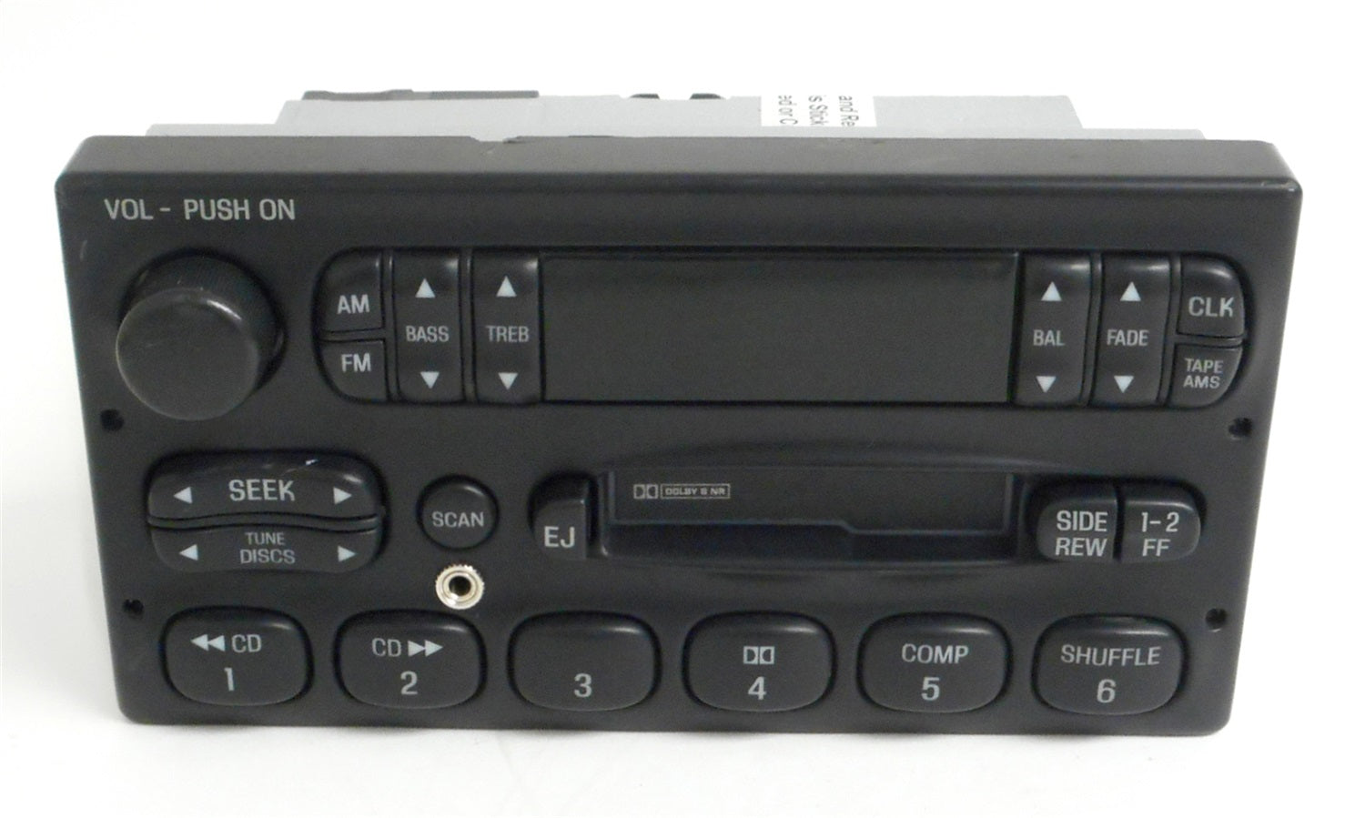 1 Factory Radio 638-01175-A AM/FM Radio Cassette Player 1 Factory Radio 638-01175-A