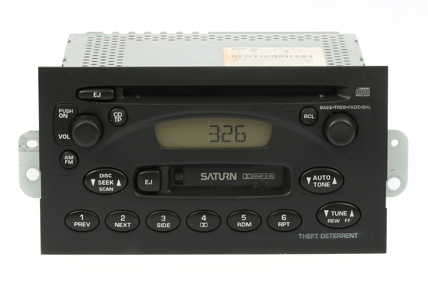 1 Factory Radio 638-01237D-NOA AM/FM Radio CD Cassette Player; Remanufactured; Black; OE Part Number: 22684453; 1 Factory Radio 638-01237D-NOA