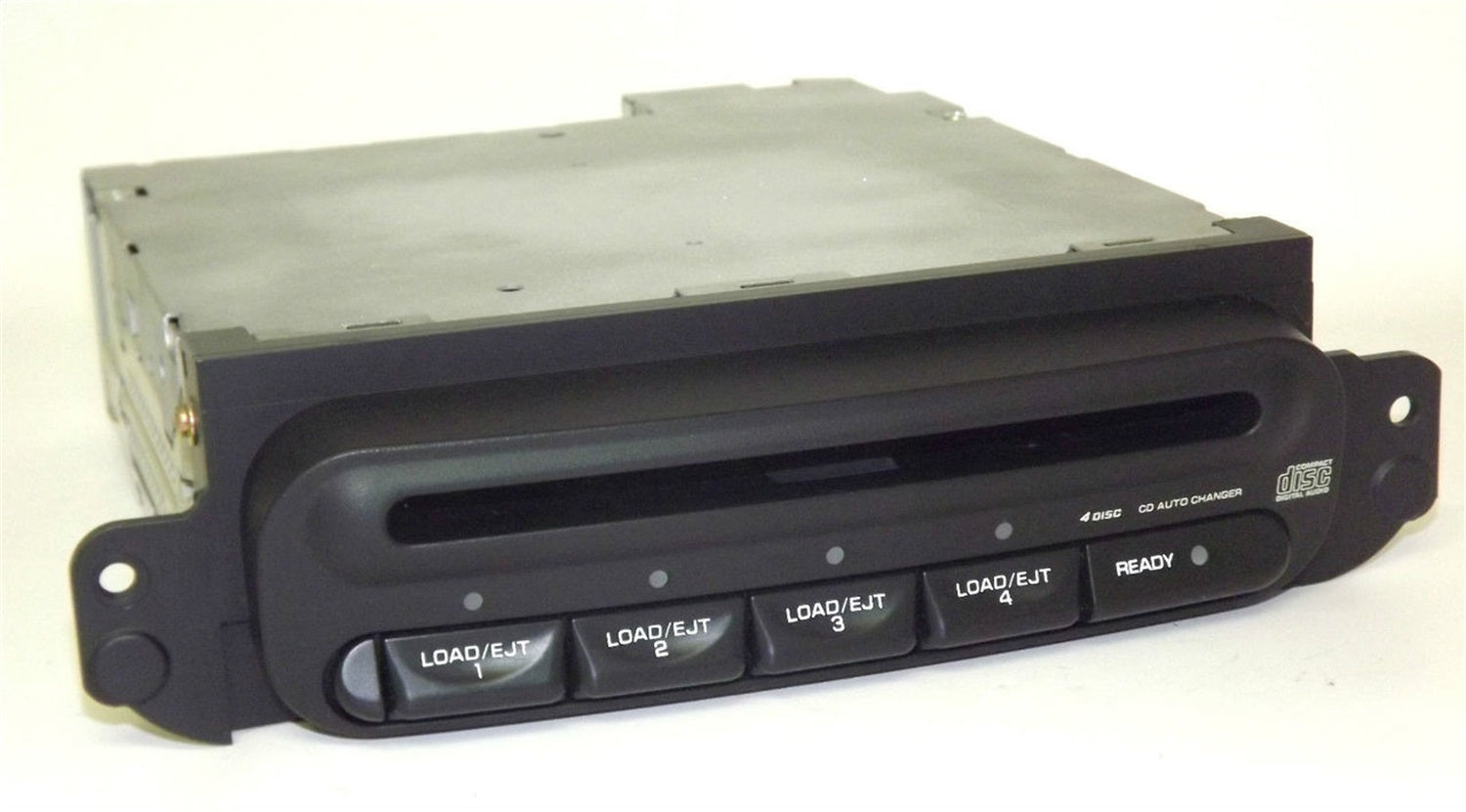 1 Factory Radio 638-01245-NOA2 4 Disc CD Auto Changer; Remanufactured; Black; OE Part Number: P04858522AF; 1 Factory Radio 638-01245-NOA2