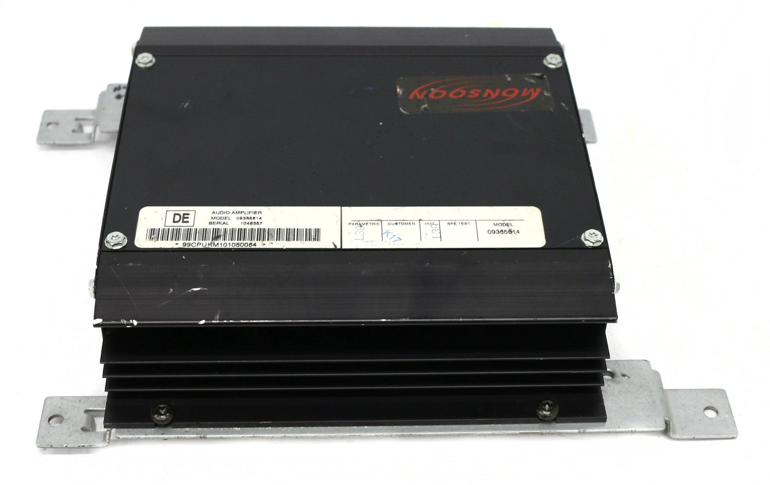 1 Factory Radio 638-01333-NOA Radio Amplifier; Remanufactured; Black; OE Part Number: 09365614; 1 Factory Radio 638-01333-NOA