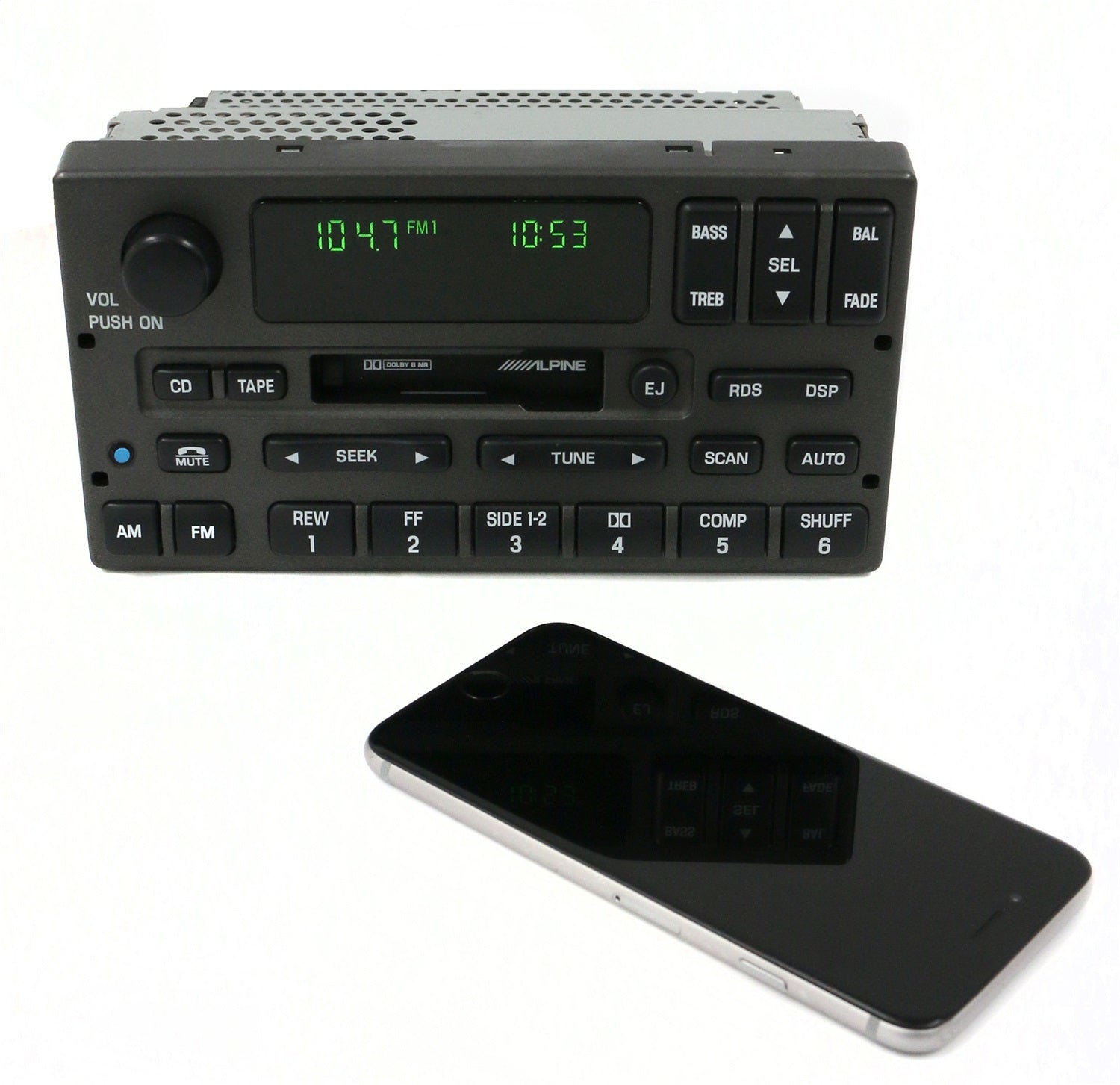 1 Factory Radio 638-01393-BT AM FM Radio MP3 Cassette Player 1 Factory Radio 638-01393-BT