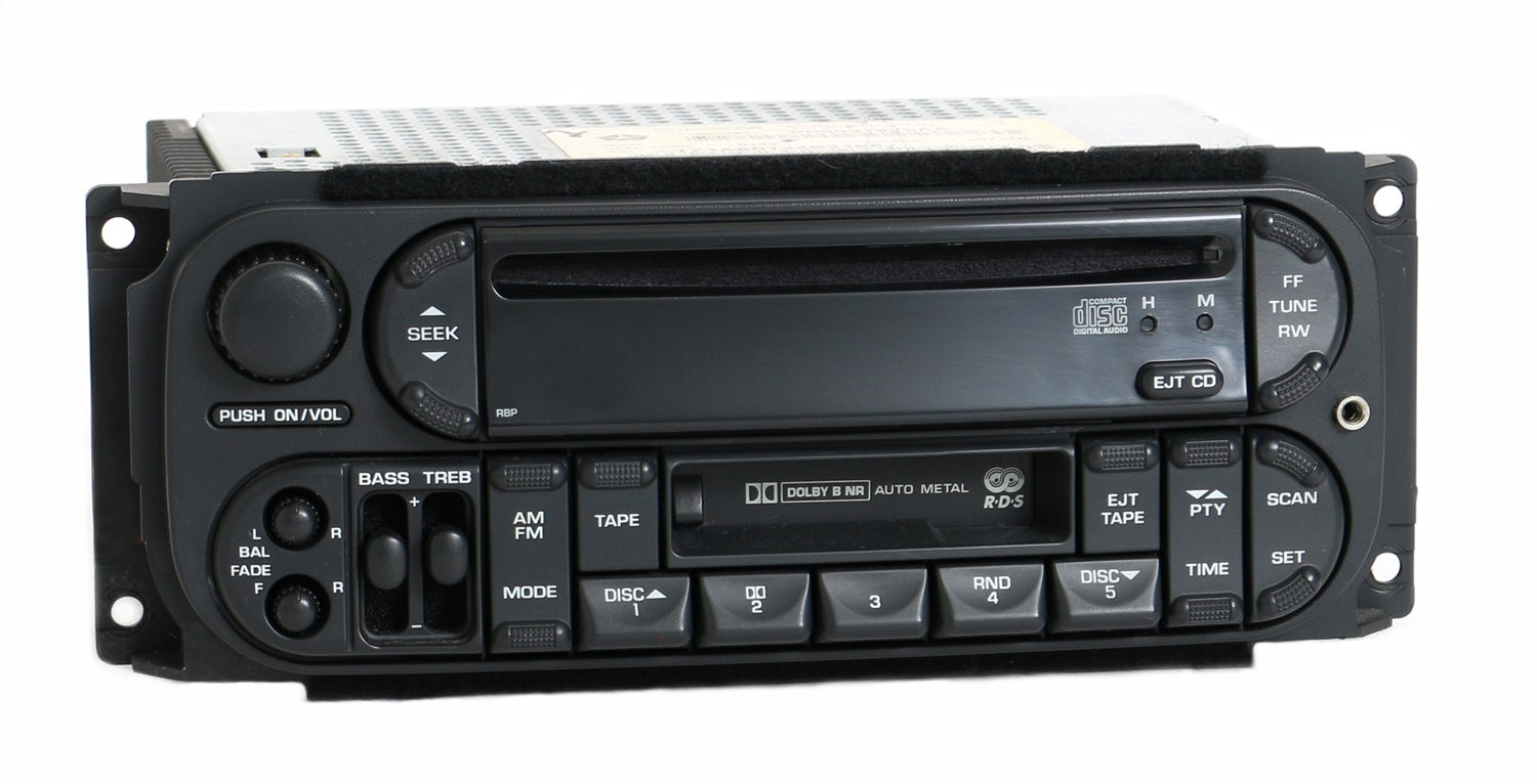 1 Factory Radio 638-01481H-A2 AM FM Radio CD Cassette Player 1 Factory Radio 638-01481H-A2