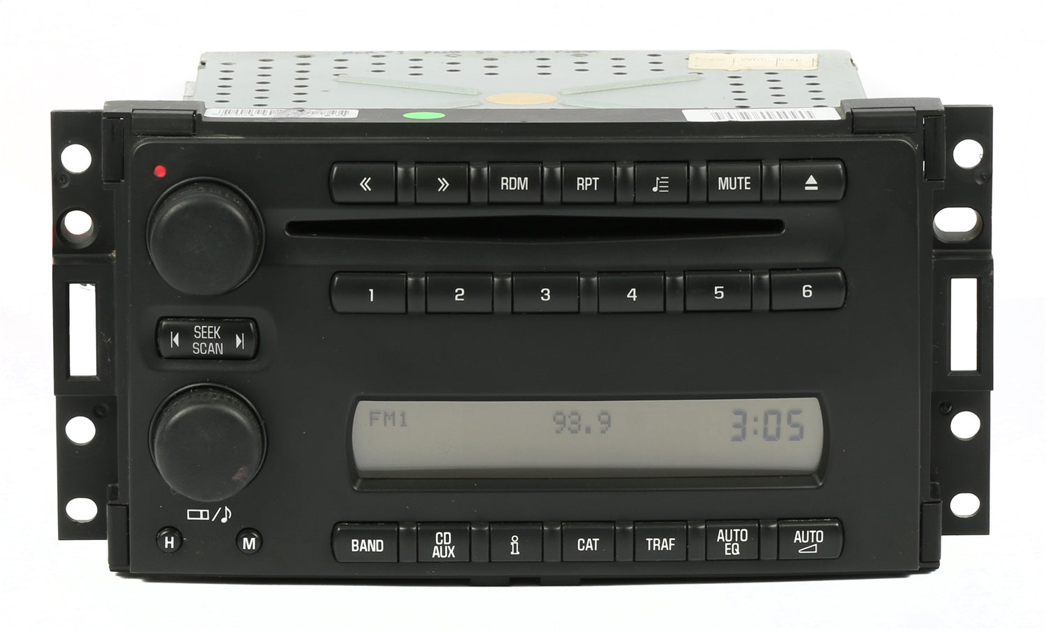 1 Factory Radio 638-01928-NOA3 AM/FM Radio CD Player; Remanufactured; Black; OE Part Number: 15286298; 1 Factory Radio 638-01928-NOA3