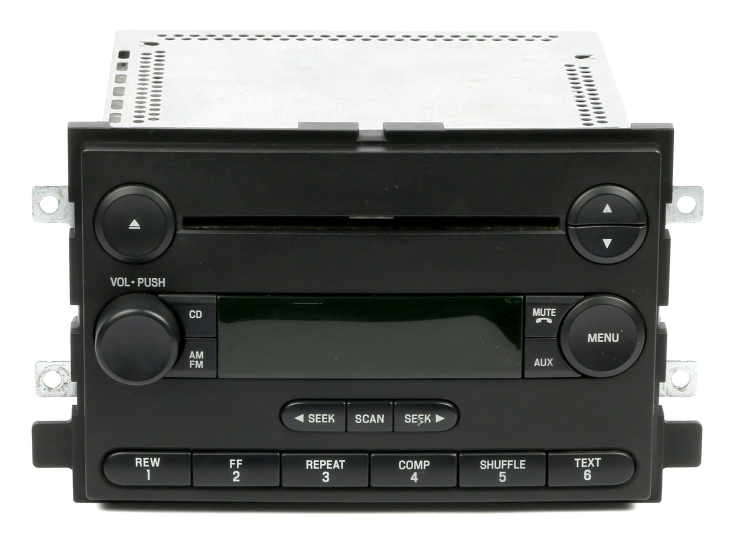 1 Factory Radio 638-02071-NOA AM/FM Radio CD Player; Remanufactured; Black; OE Part Number: 6F9T-18C869-BB; 1 Factory Radio 638-02071-NOA