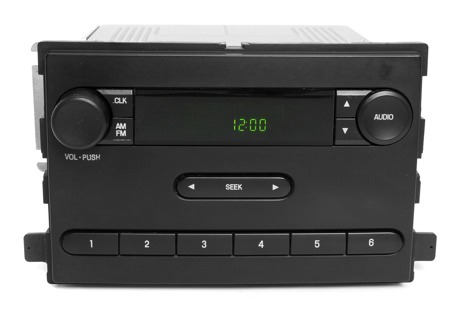 1 Factory Radio 638-02104-NOA AM/FM Radio; Remanufactured; Black; OE Part Number: 6F2T-18K810-BA; 1 Factory Radio 638-02104-NOA