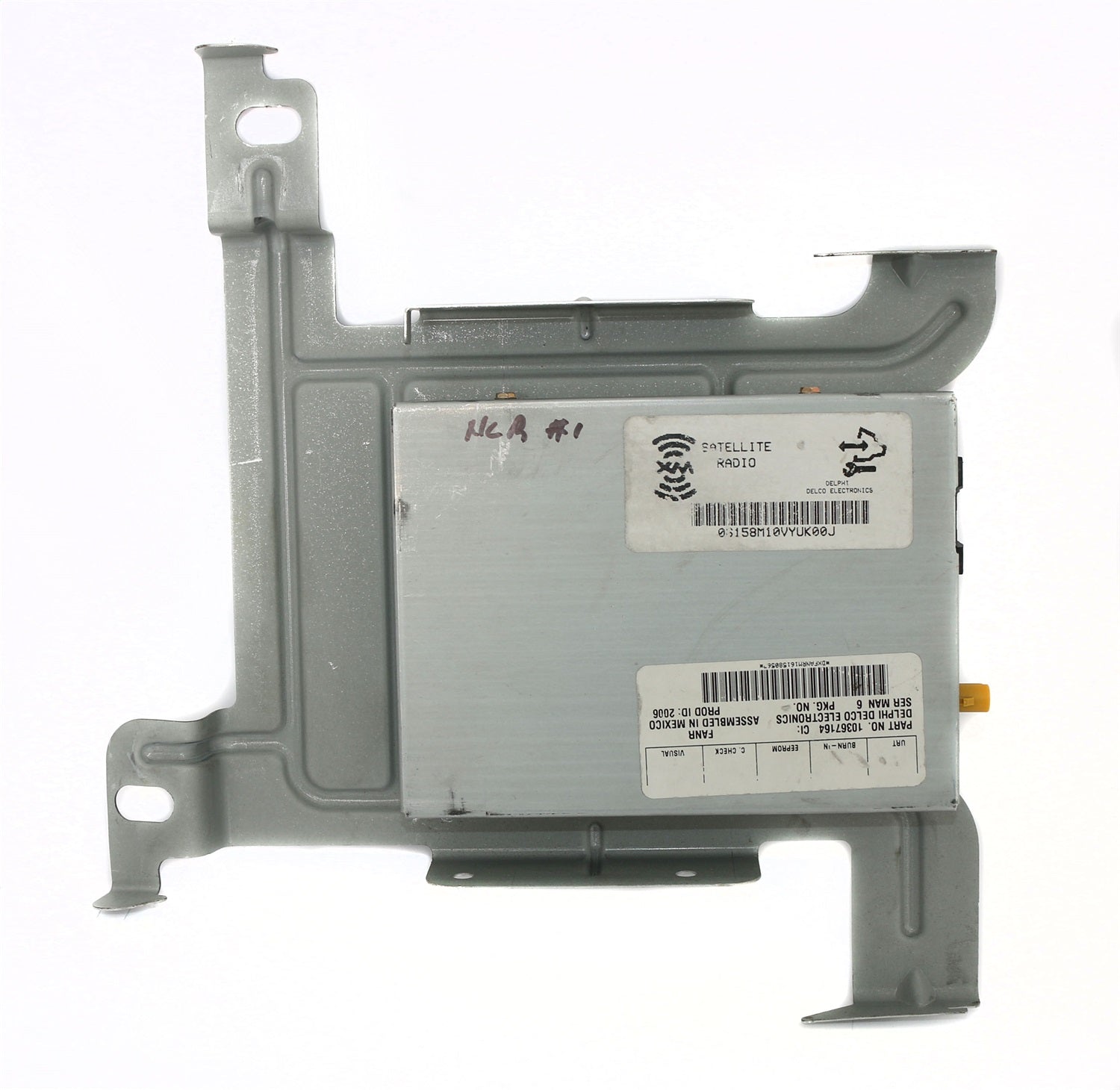 1 Factory Radio 638-02244-NOA Satellite Receiver; Remanufactured; Metallic; OE Part Number: 10367164; 1 Factory Radio 638-02244-NOA